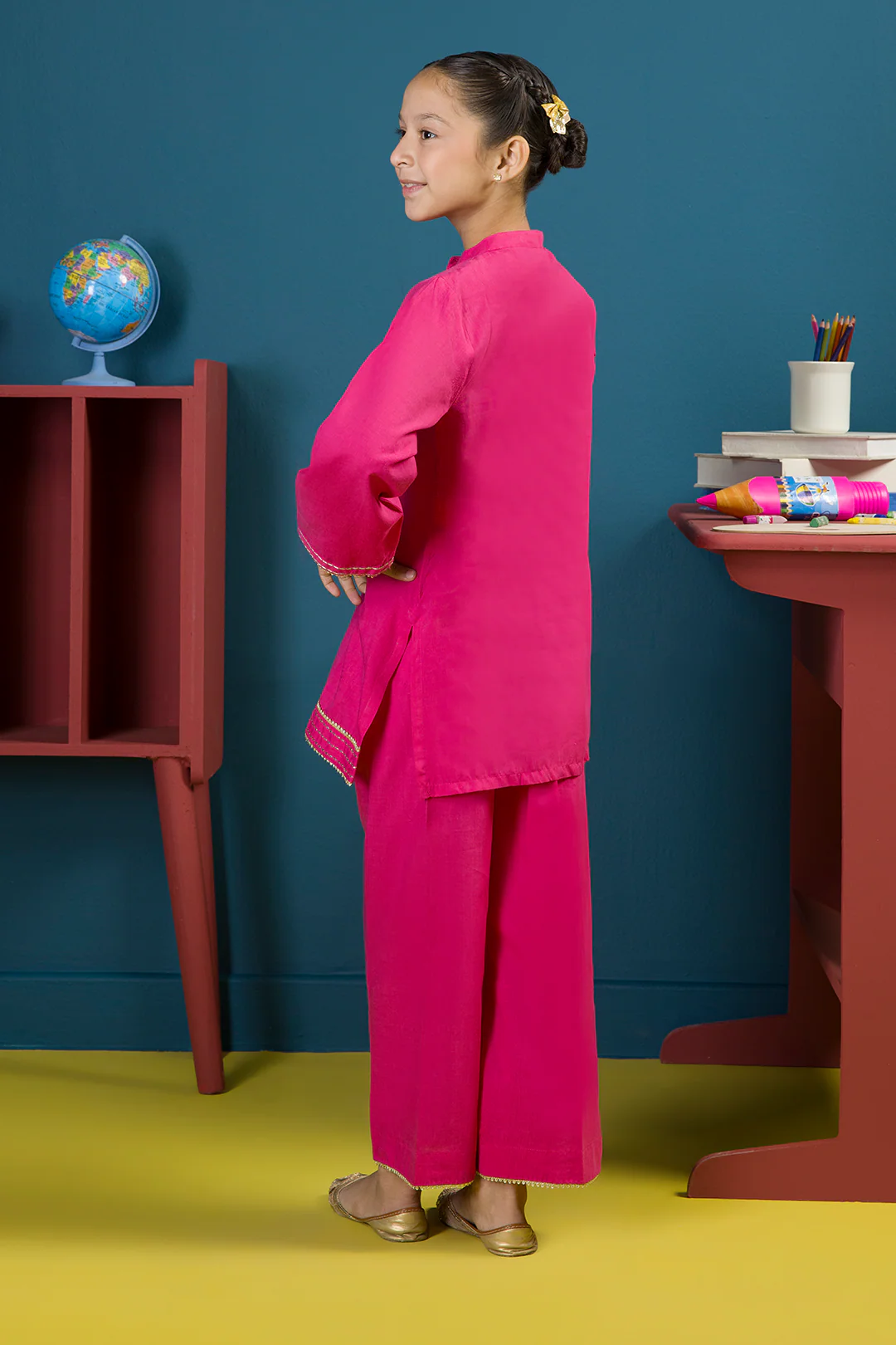Embroidered Kurta Trouser - 2204 - Image 4