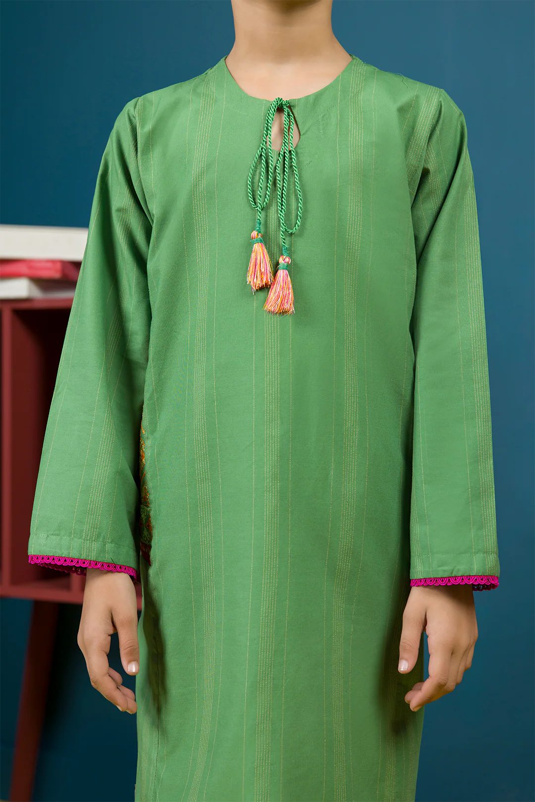 Embroidered Kurta Trouser - 2217 - Image 11