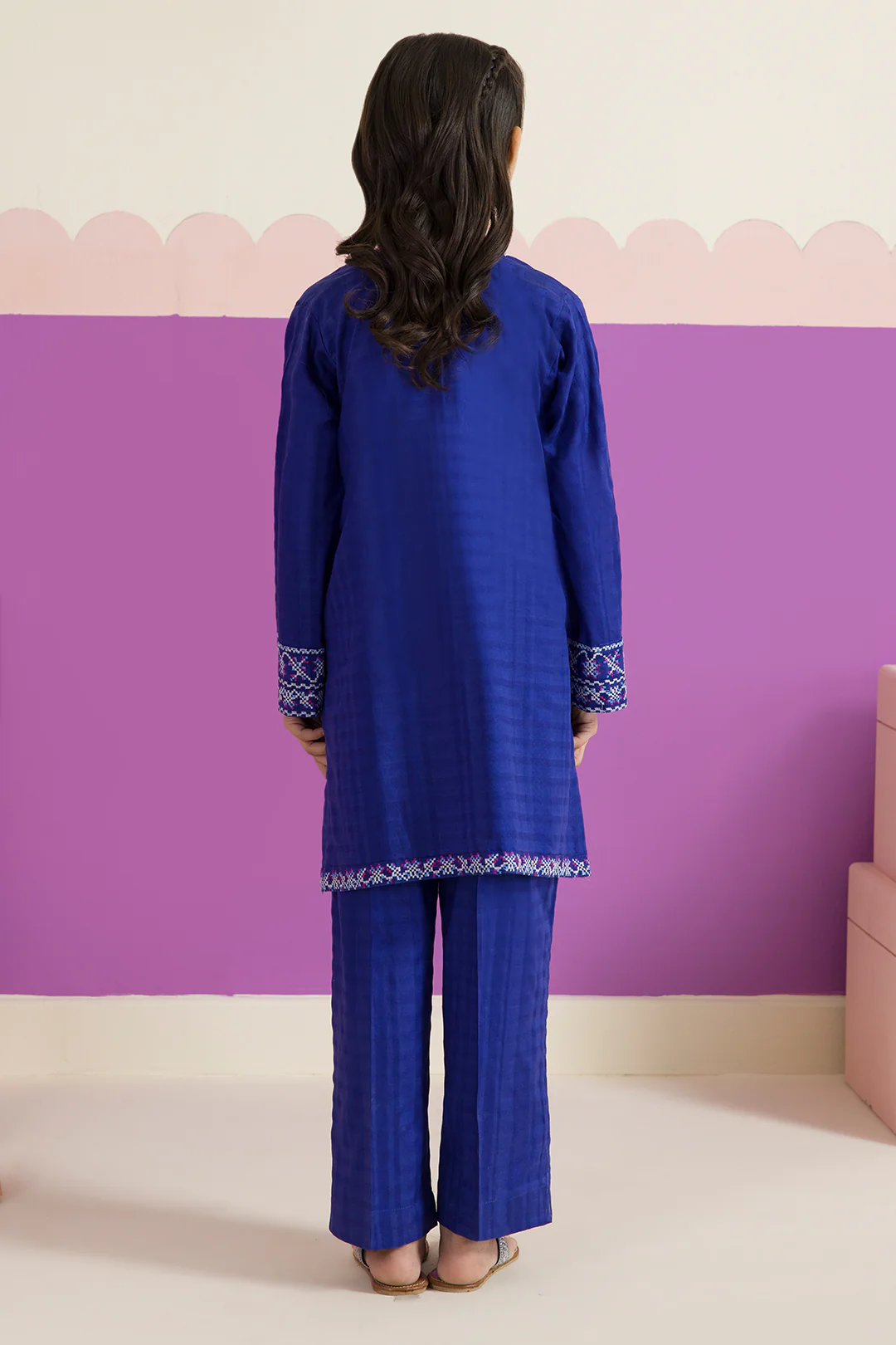 Embroidered Kurta Trouser - 2232 - Image 10