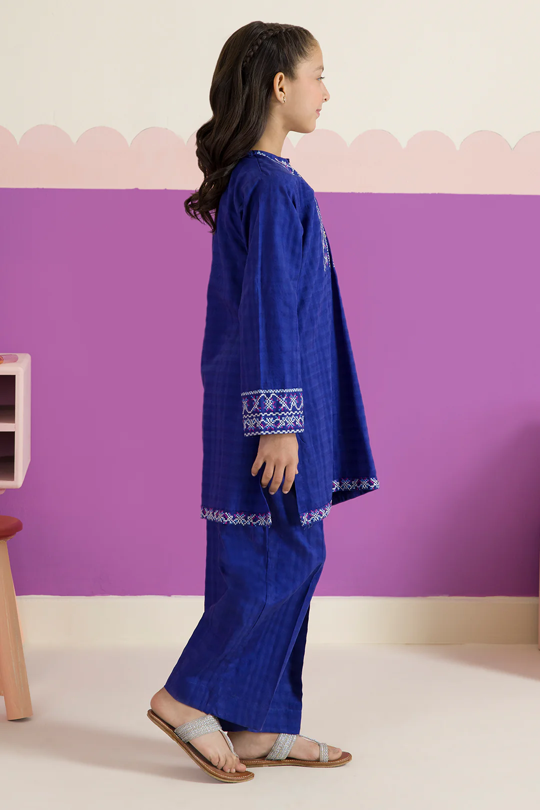 Embroidered Kurta Trouser - 2232 - Image 2