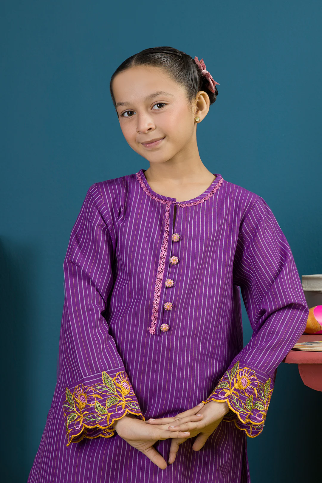 Embroidered Kurta Trouser - 2252 - Image 2