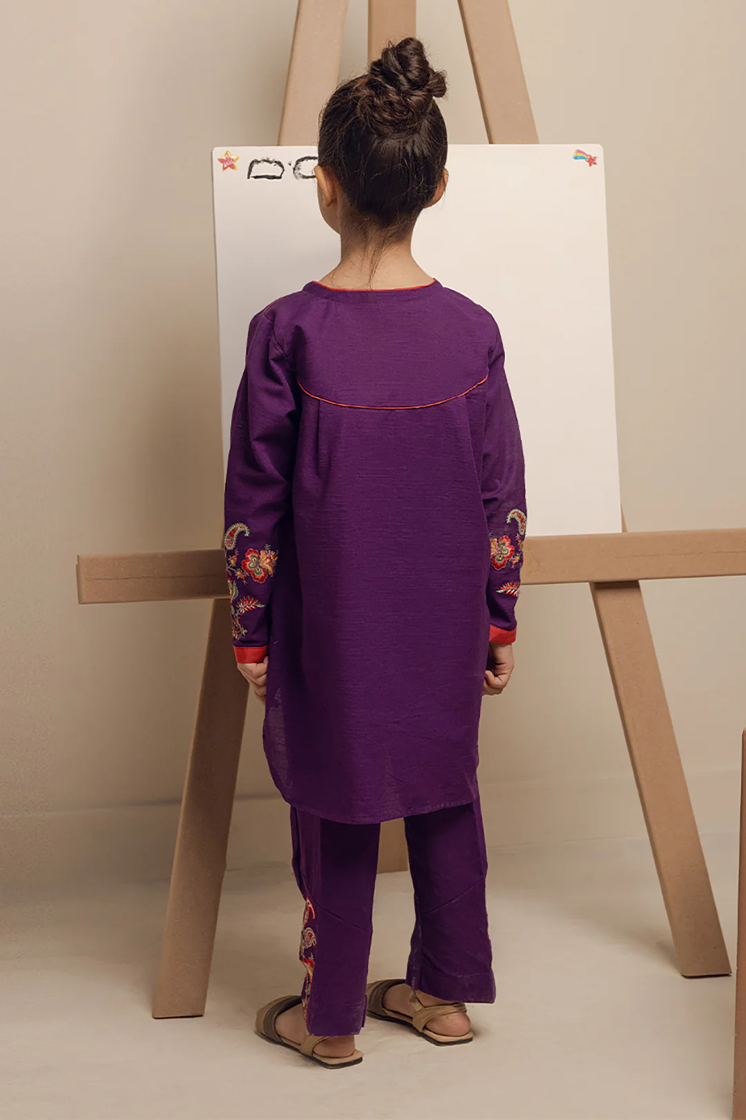 Embroidered Kurta Trouser - 2209 - Image 5