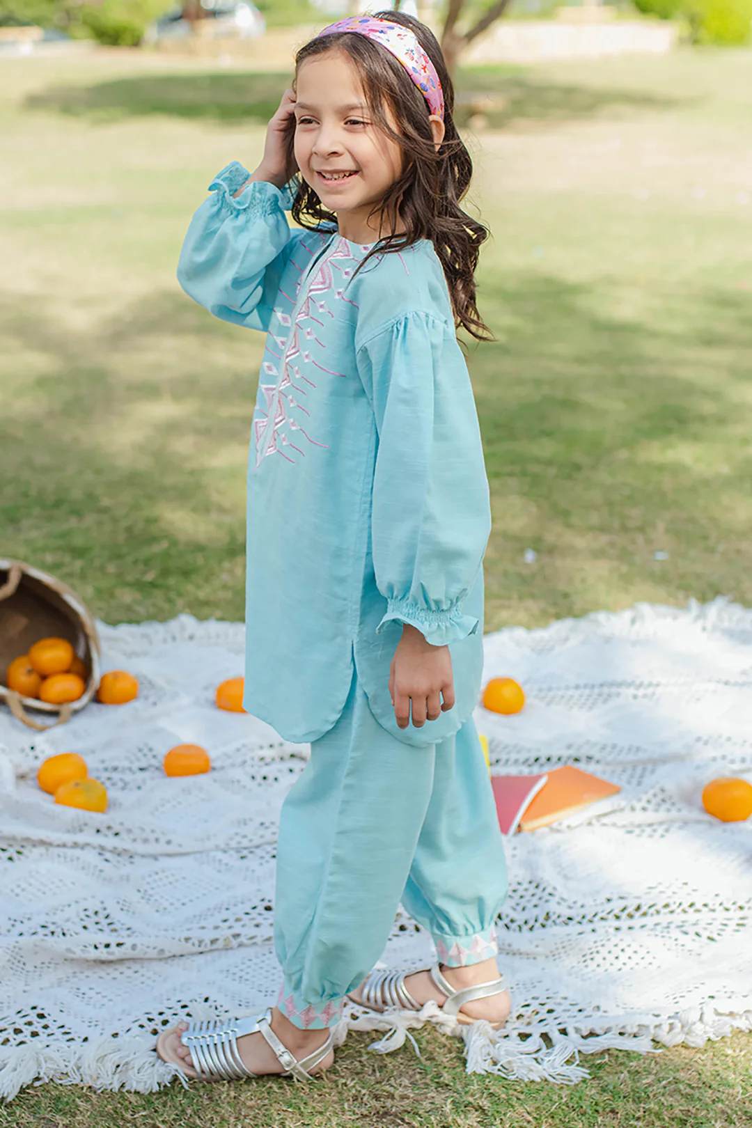 Embroidered Kurta Trouser - 2232 - Image 2