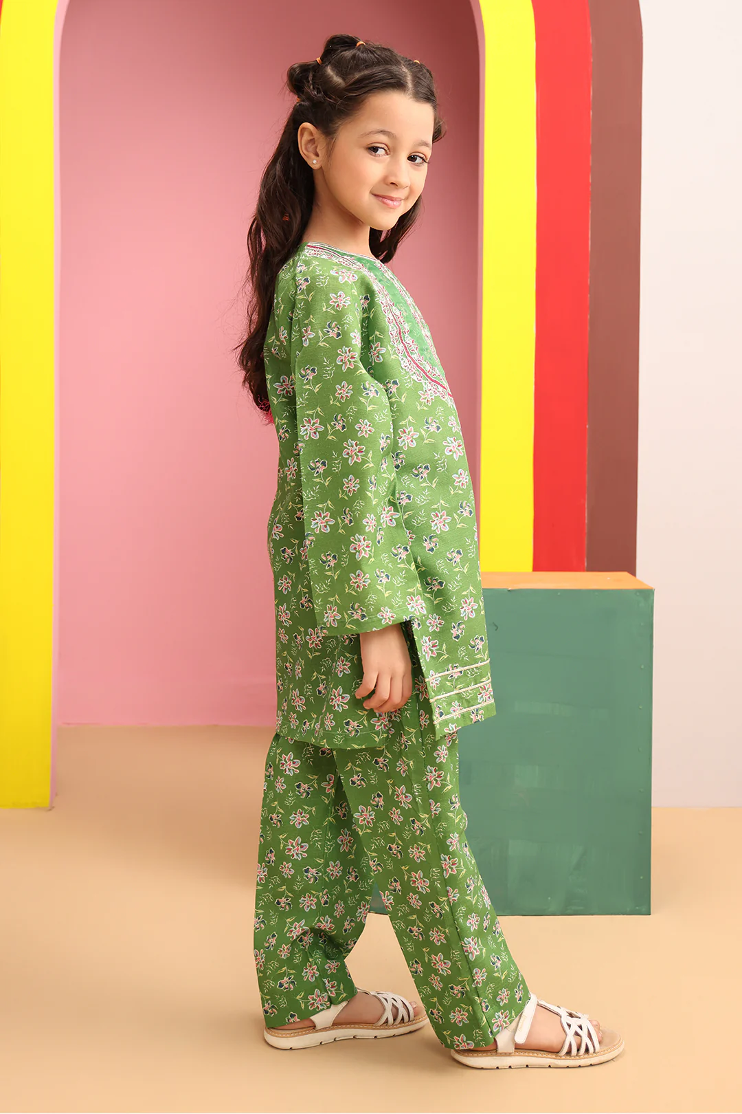Embroidered Kurta Trouser - 2718 - Image 2