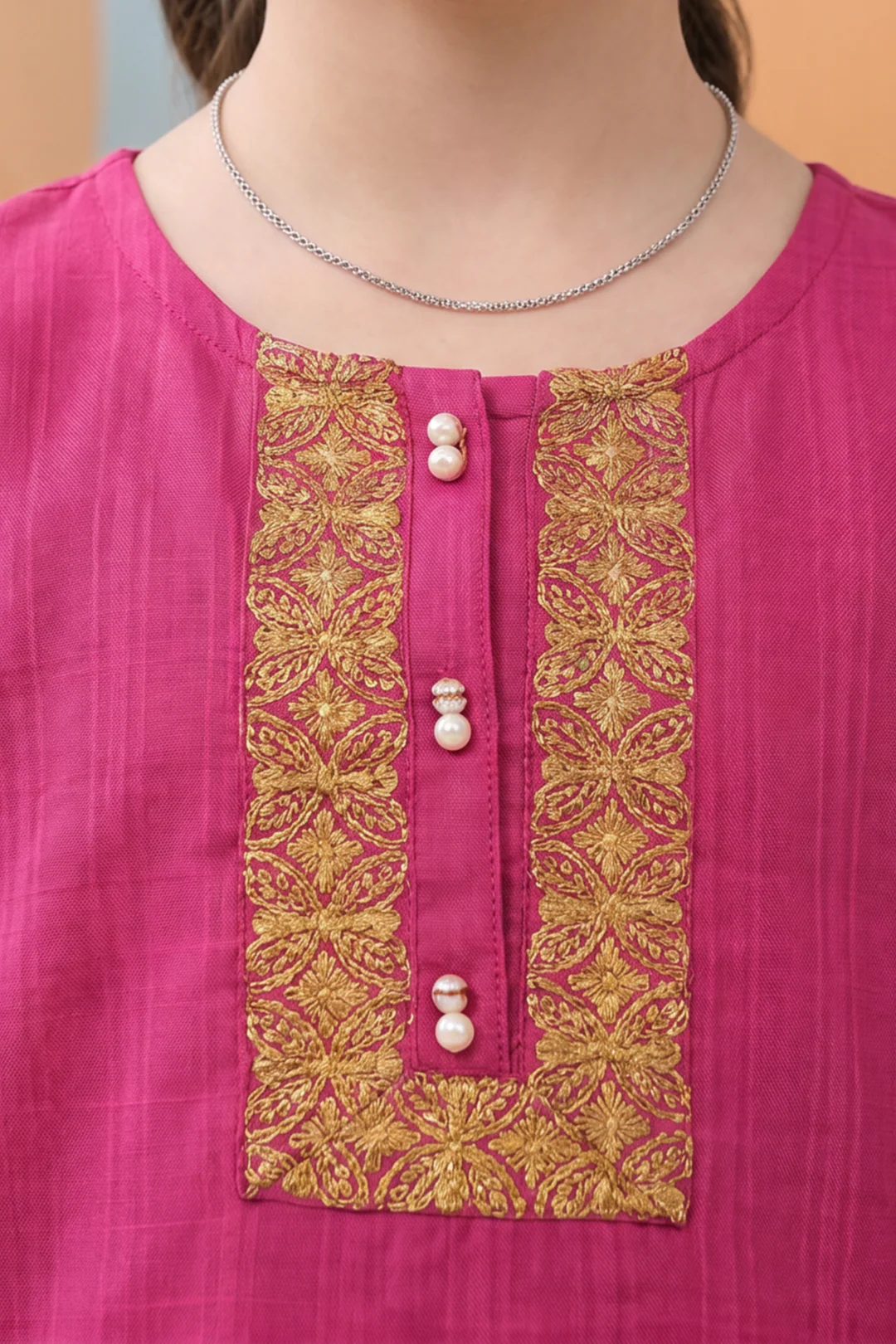 Embroidered Kurta Trouser - 2446 - Image 3