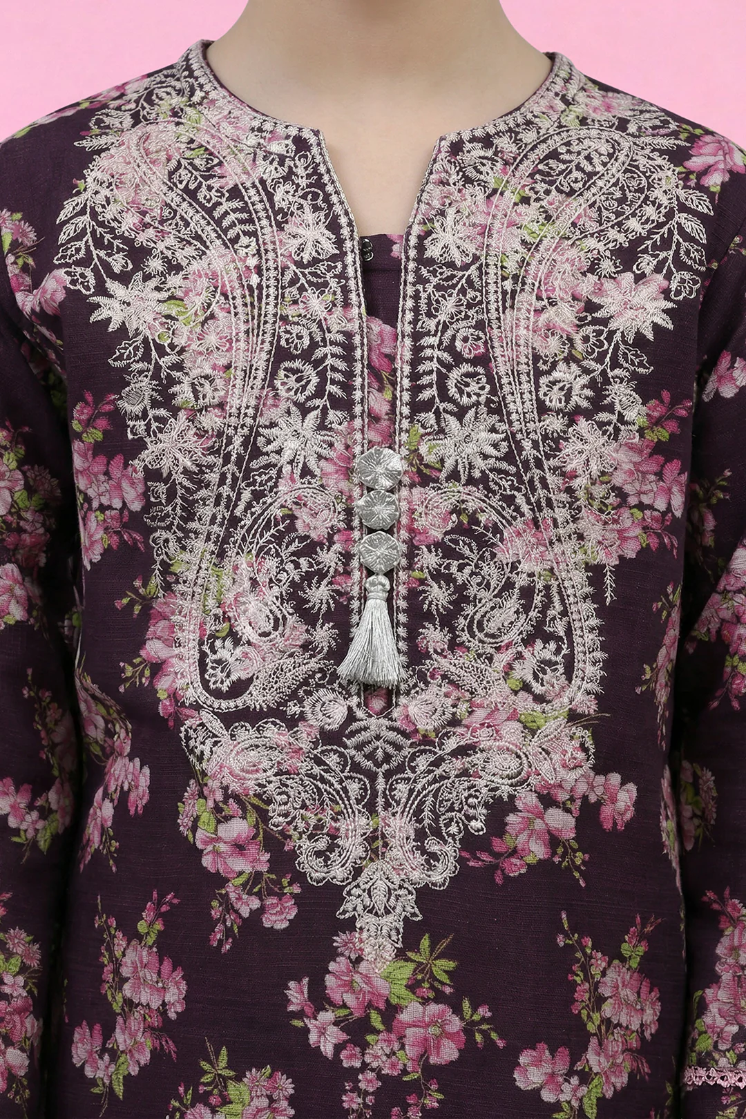 Embroidered Kurta Trouser - 2451 - Image 4
