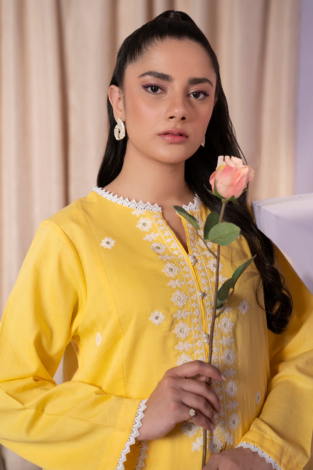 Embroidered Kurta Trouser - 2294 - Image 2