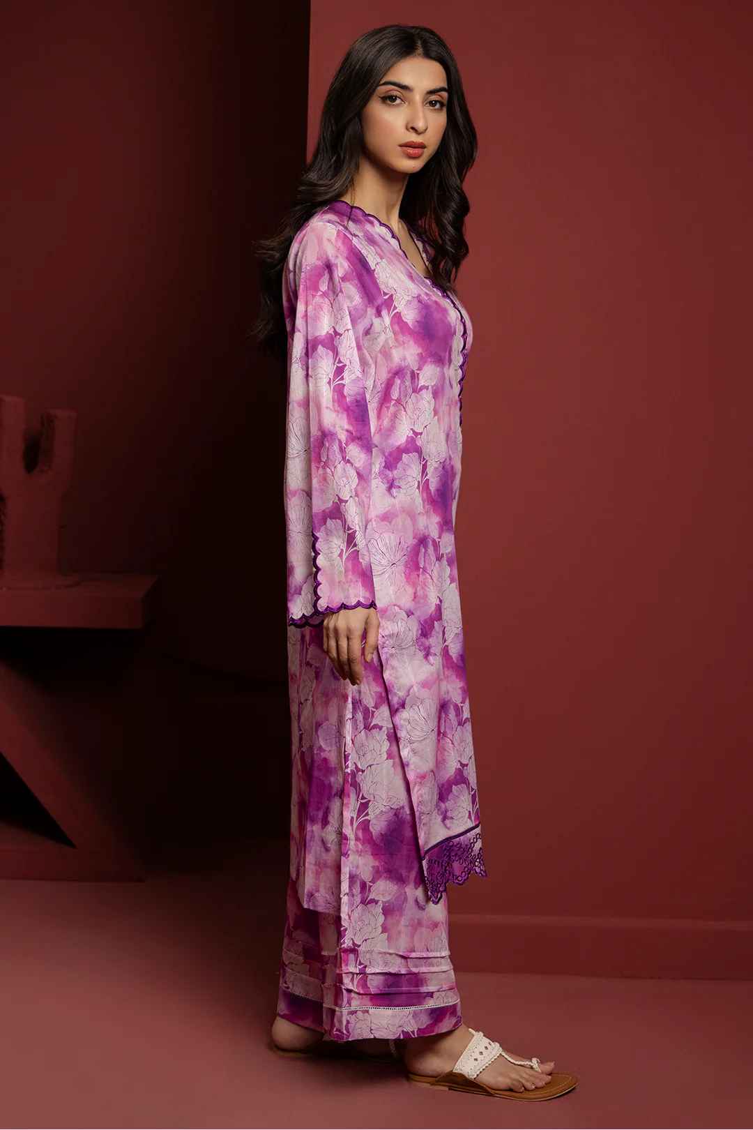 Embroidered Kurta Trouser - 2900 - Image 3