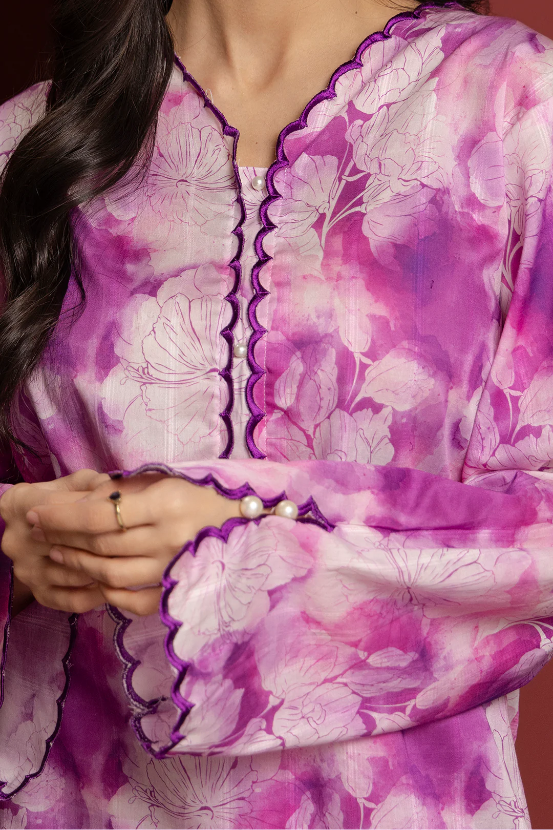 Embroidered Kurta Trouser - 2900 - Image 4