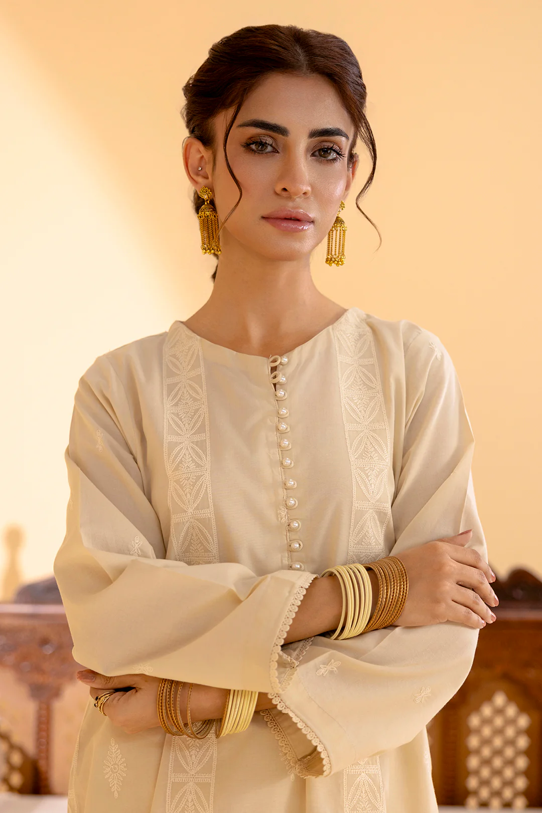 Embroidered Kurta Trouser - 3314 - Image 2