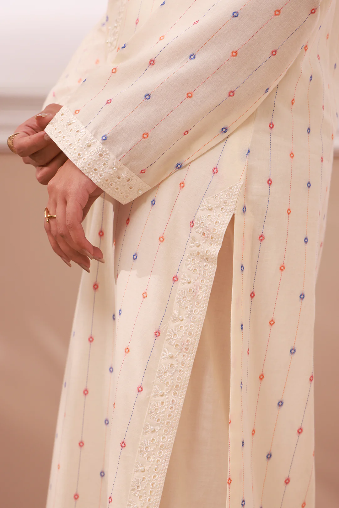 Embroidered Kurta Trouser - 3323 - Image 2