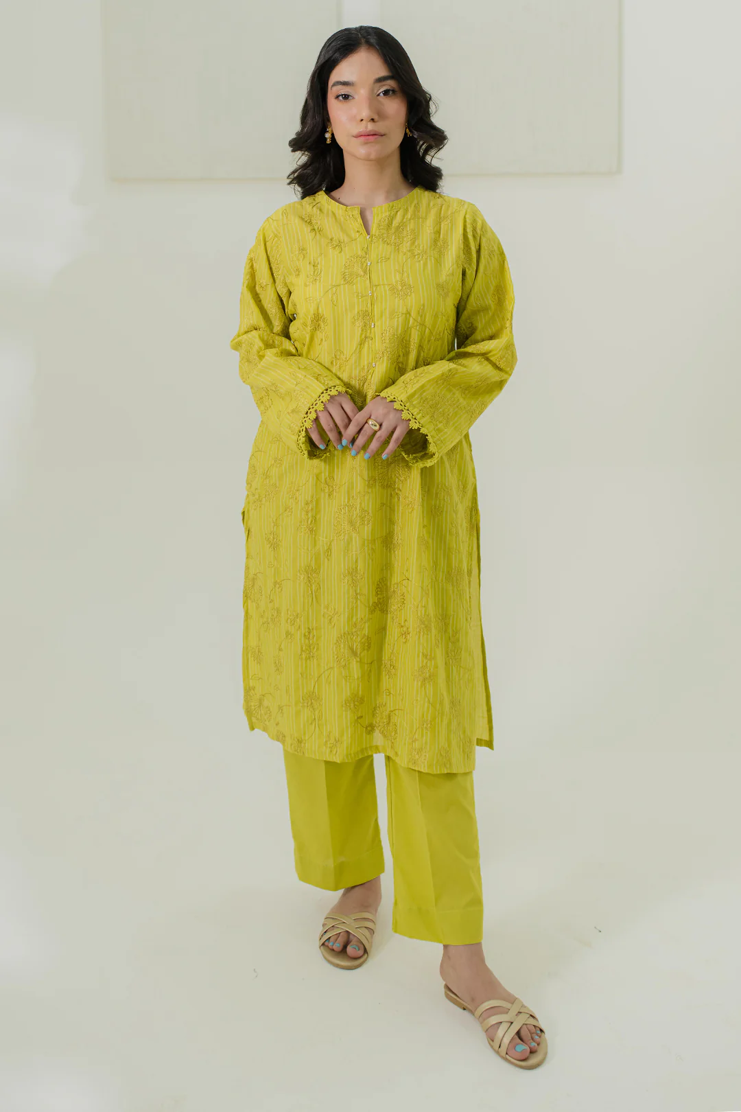 Embroidered Kurta Trouser - 1735 - Image 2