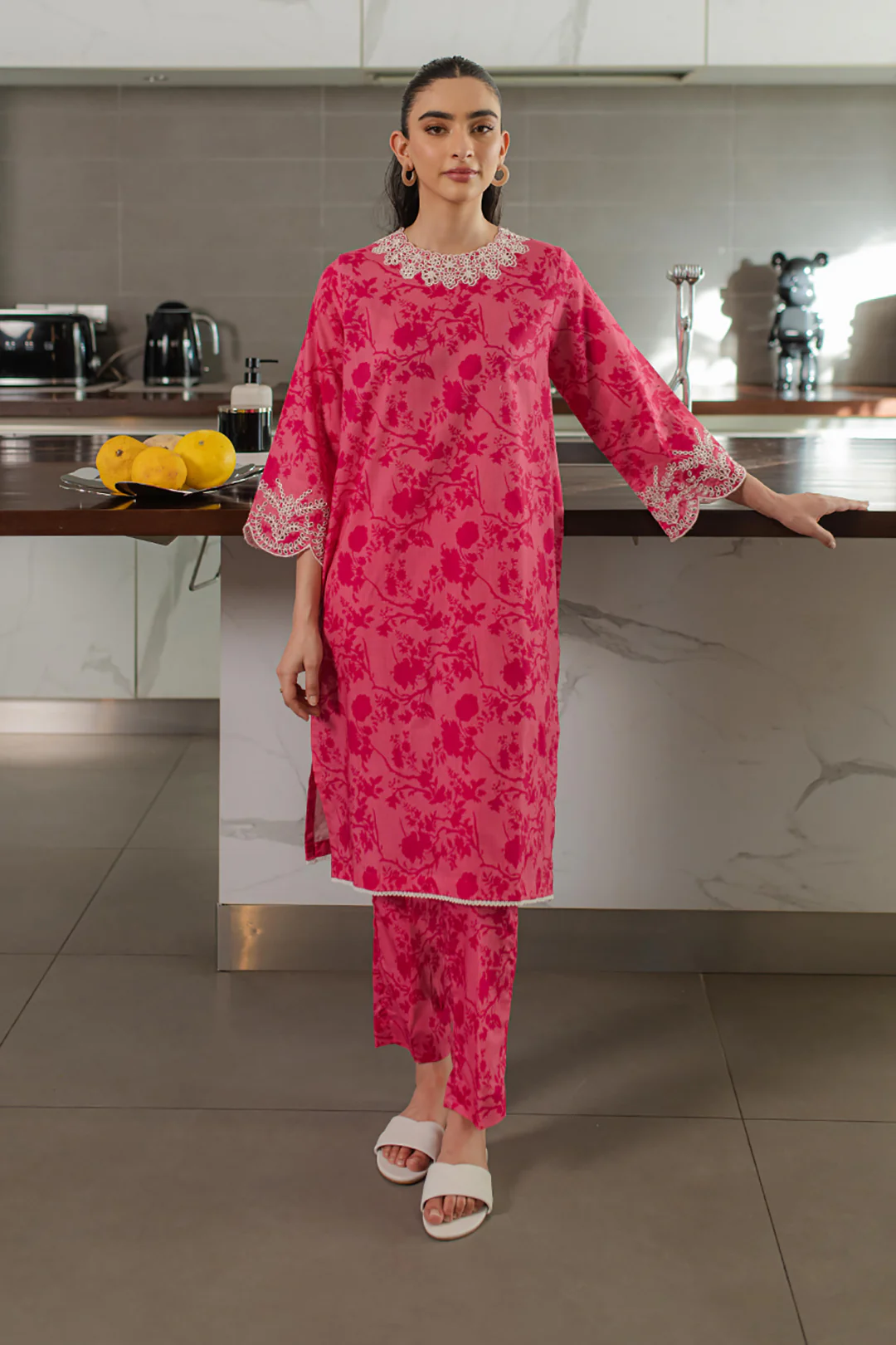 Embroidered Kurta Trouser - 1739 - Image 2