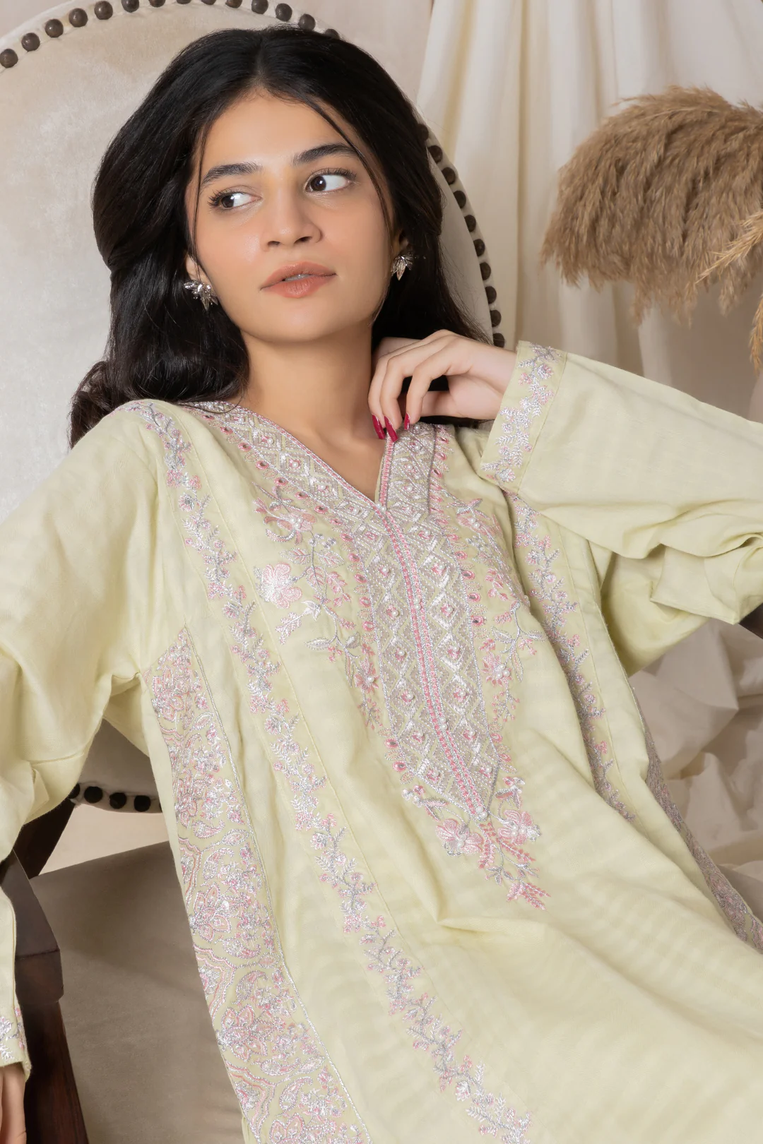 Embroidered Kurta Trouser - 1767 - Image 2