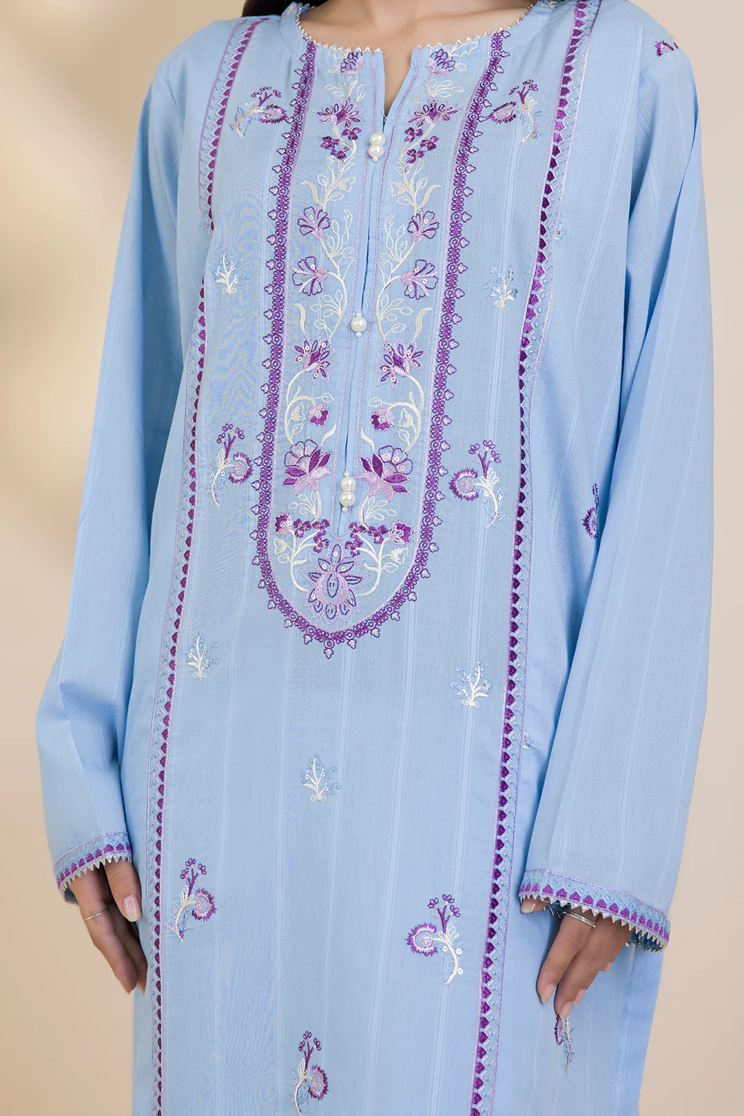 Embroidered Kurta Trouser - 1513 - Image 5