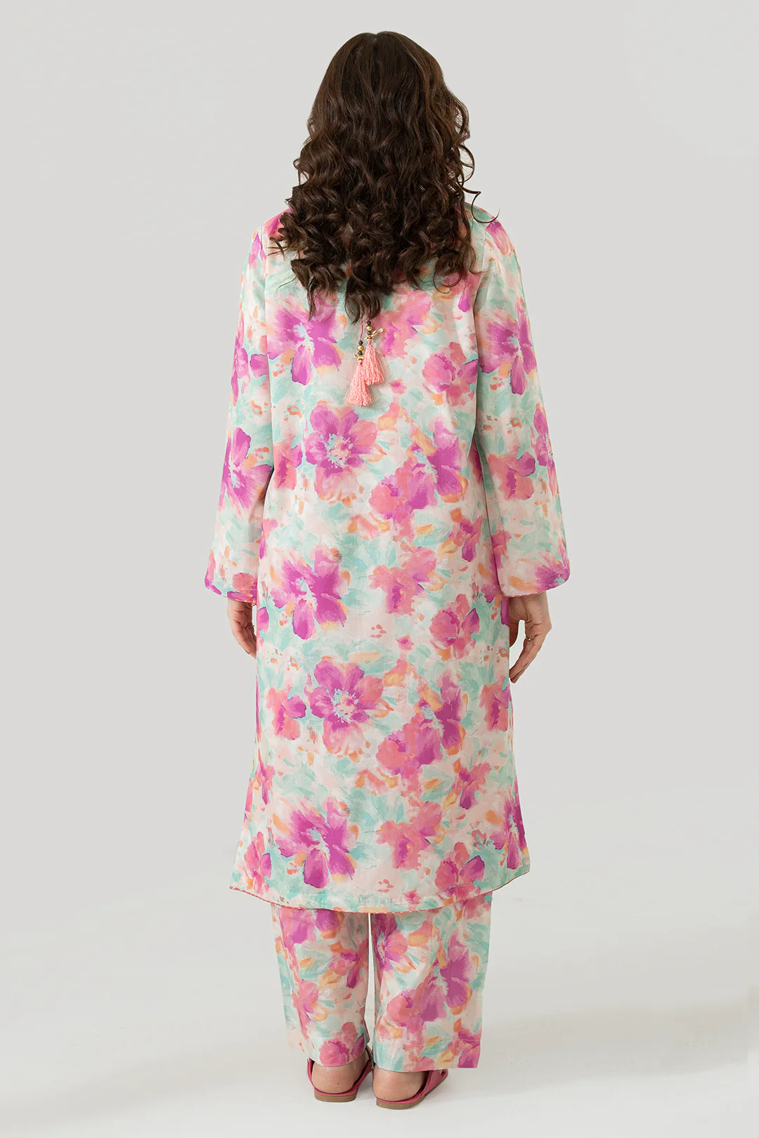 Embroidered Kurta Trouser - 1687 - Image 6