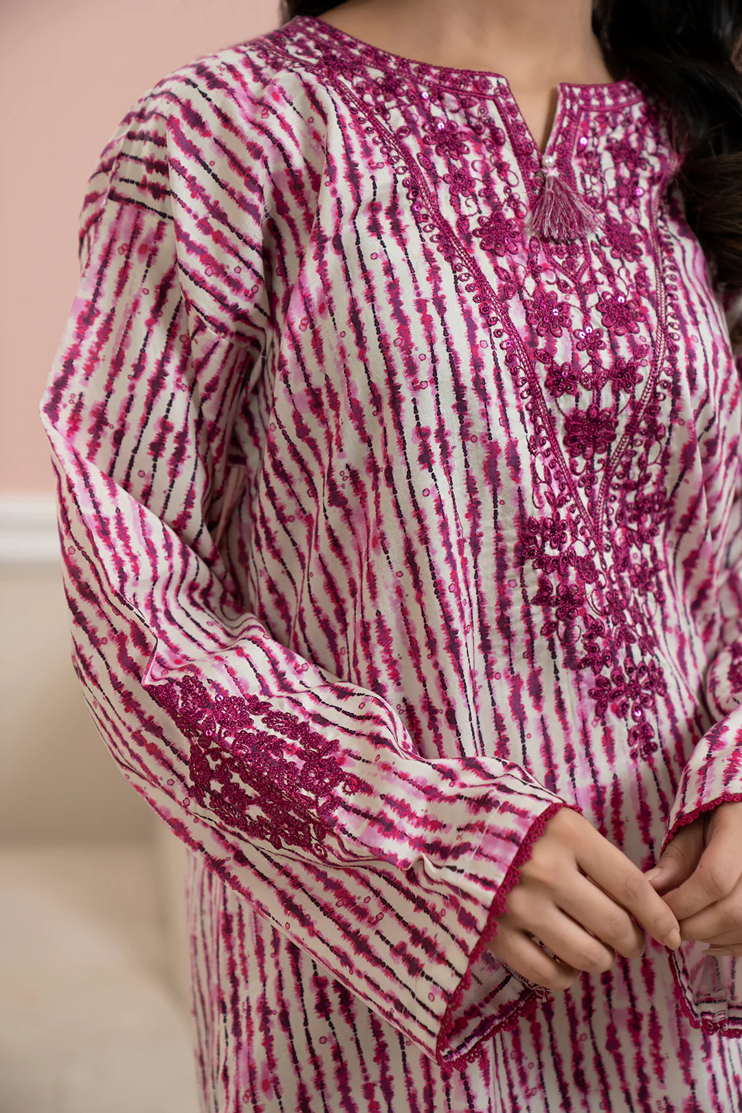 Embroidered Kurta Trouser - 1689 - Image 4