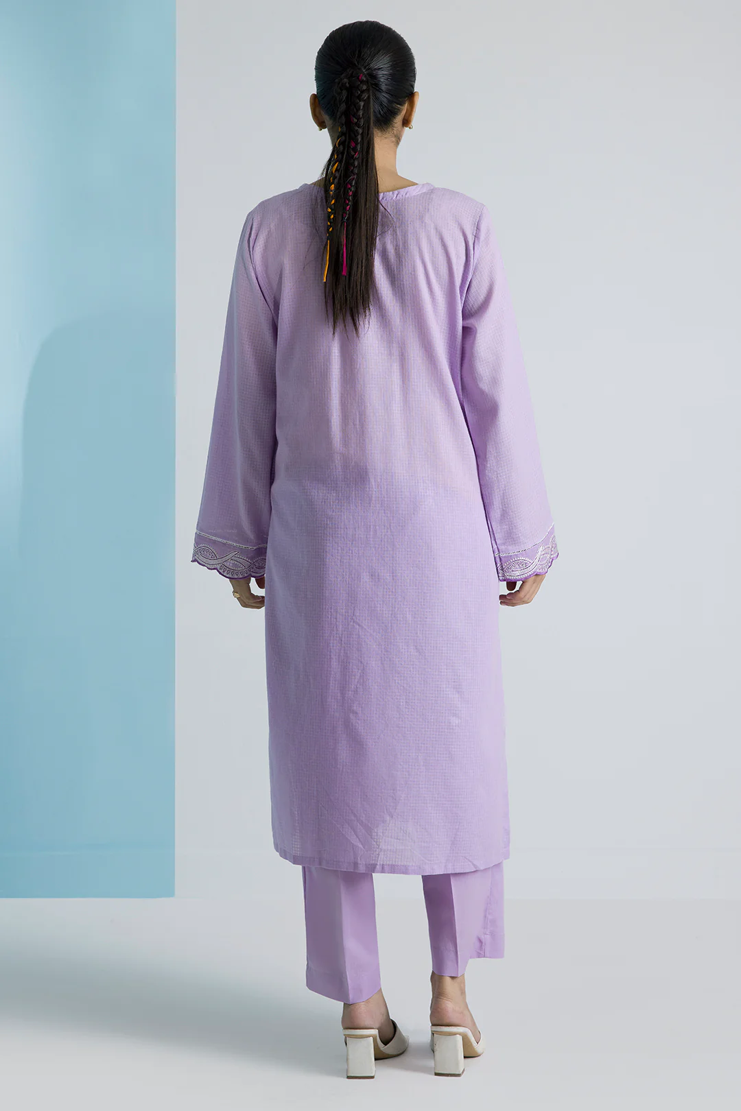 Embroidered Kurta Trouser - 1692 - Image 7