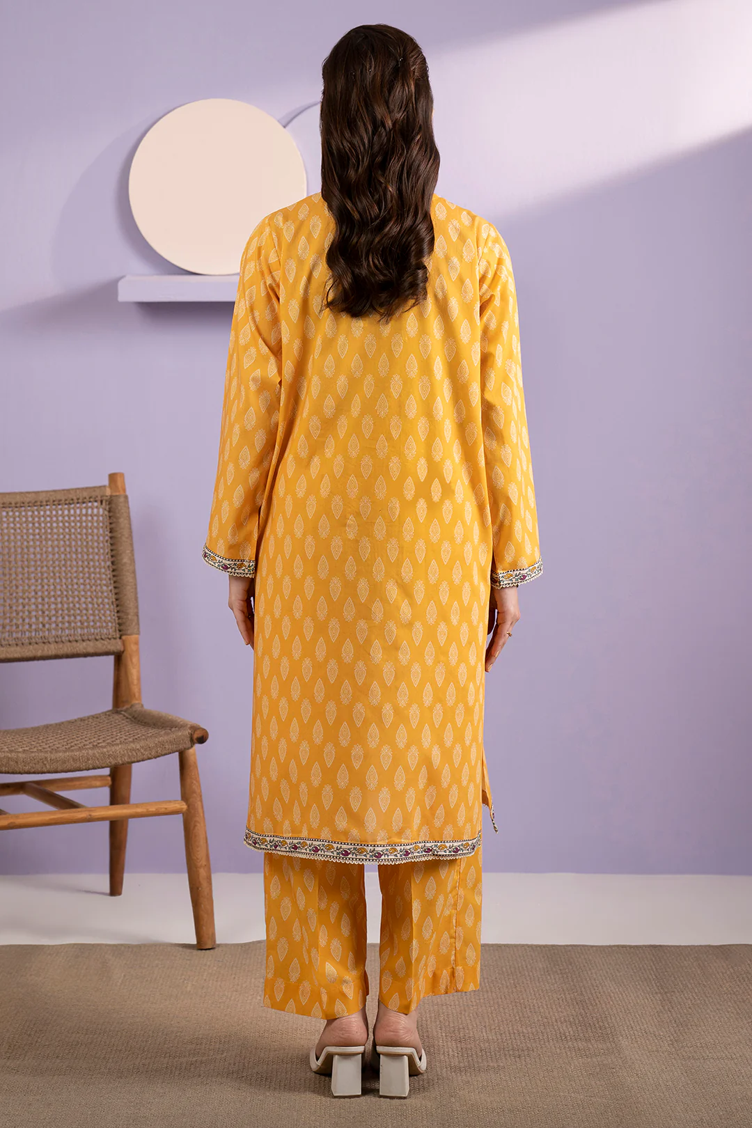 Embroidered Kurta Trouser - 1695 - Image 9