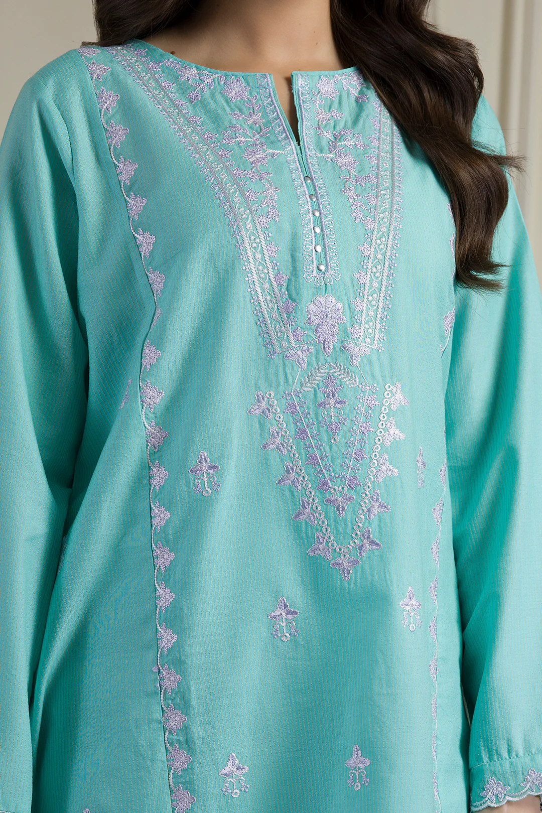 Embroidered Kurta Trouser - 1696 - Image 7