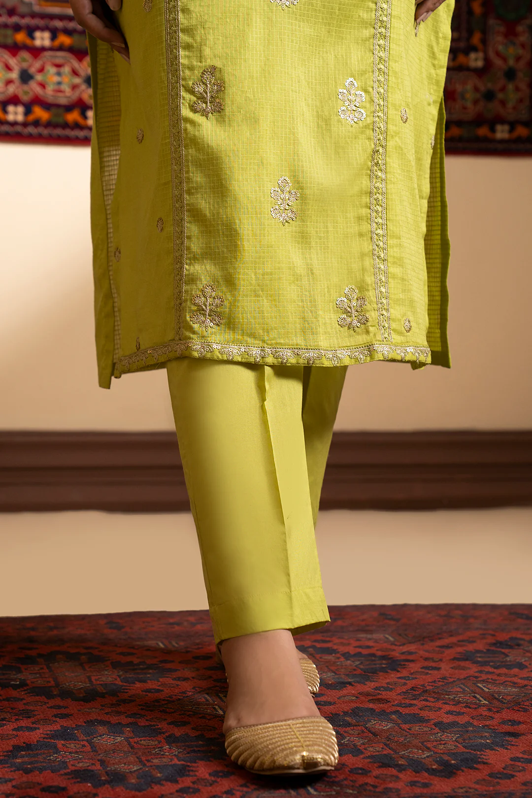 Embroidered Kurta Trouser - 1770 - Image 7