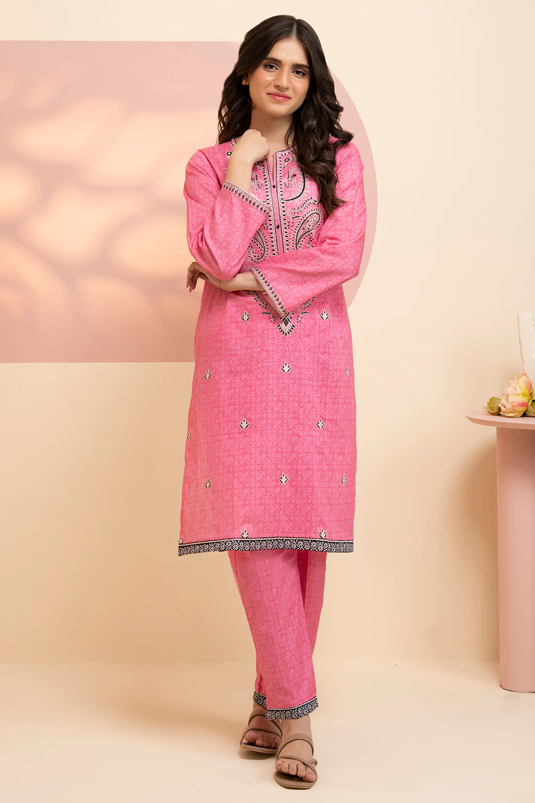 Embroidered Kurta Trouser - 1771 - Image 3