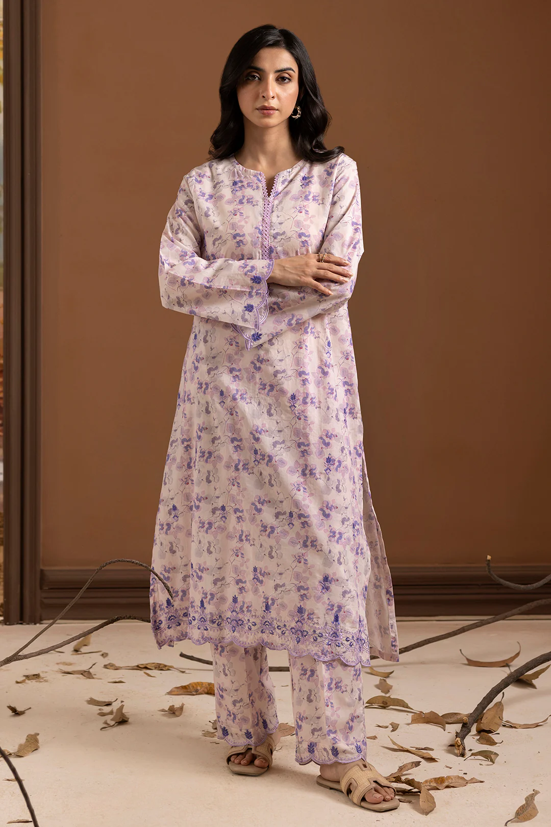 Embroidered Kurta Trouser - 1773 - Image 3