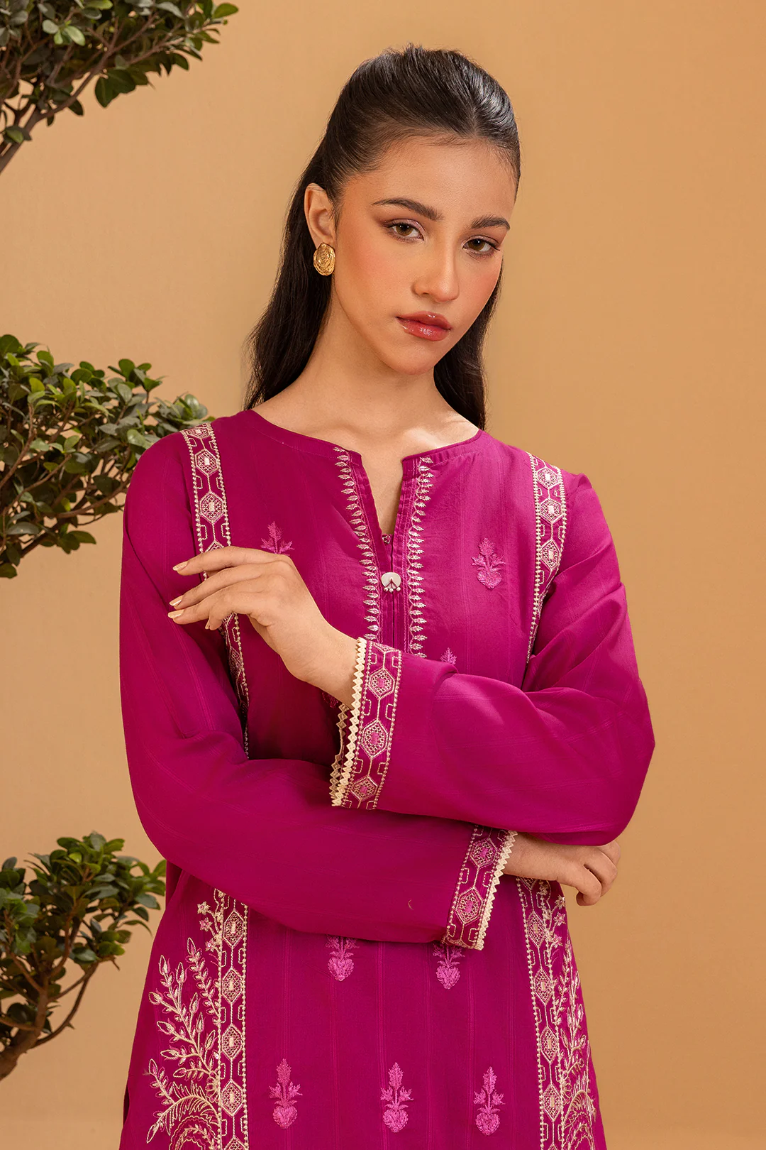 Embroidered Kurta Trouser - 1820 - Image 3