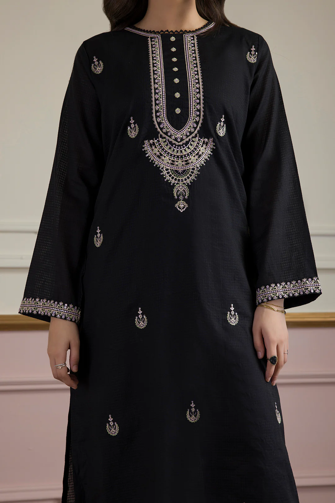 Embroidered Kurta Trouser - 1823 - Image 4