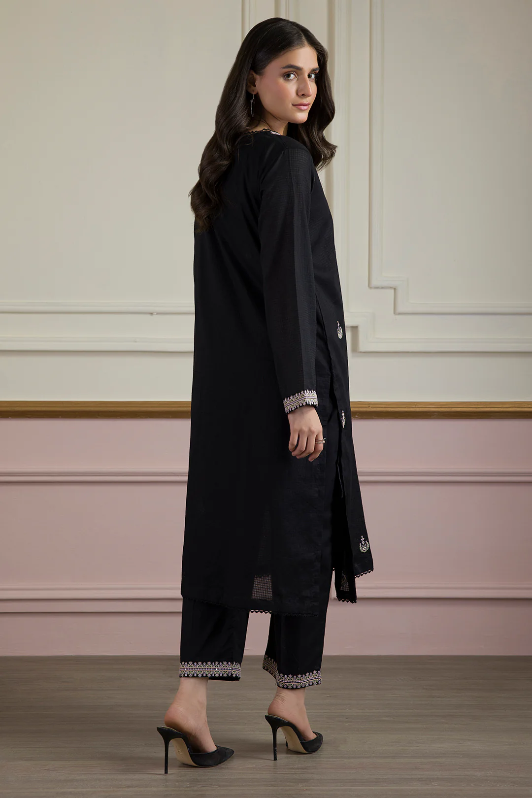 Embroidered Kurta Trouser - 1823 - Image 5