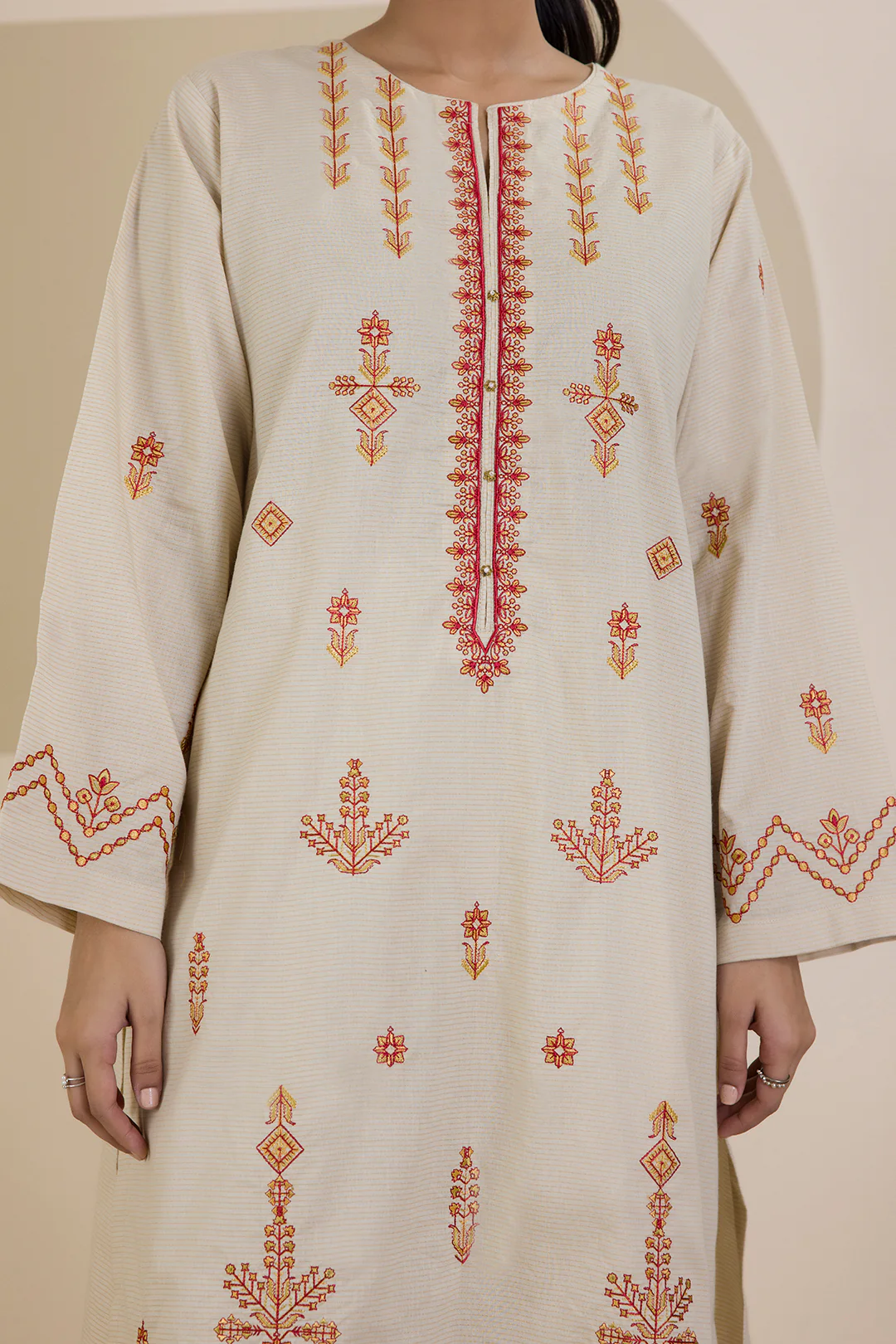 Embroidered Kurta Trouser - 1917 - Image 6