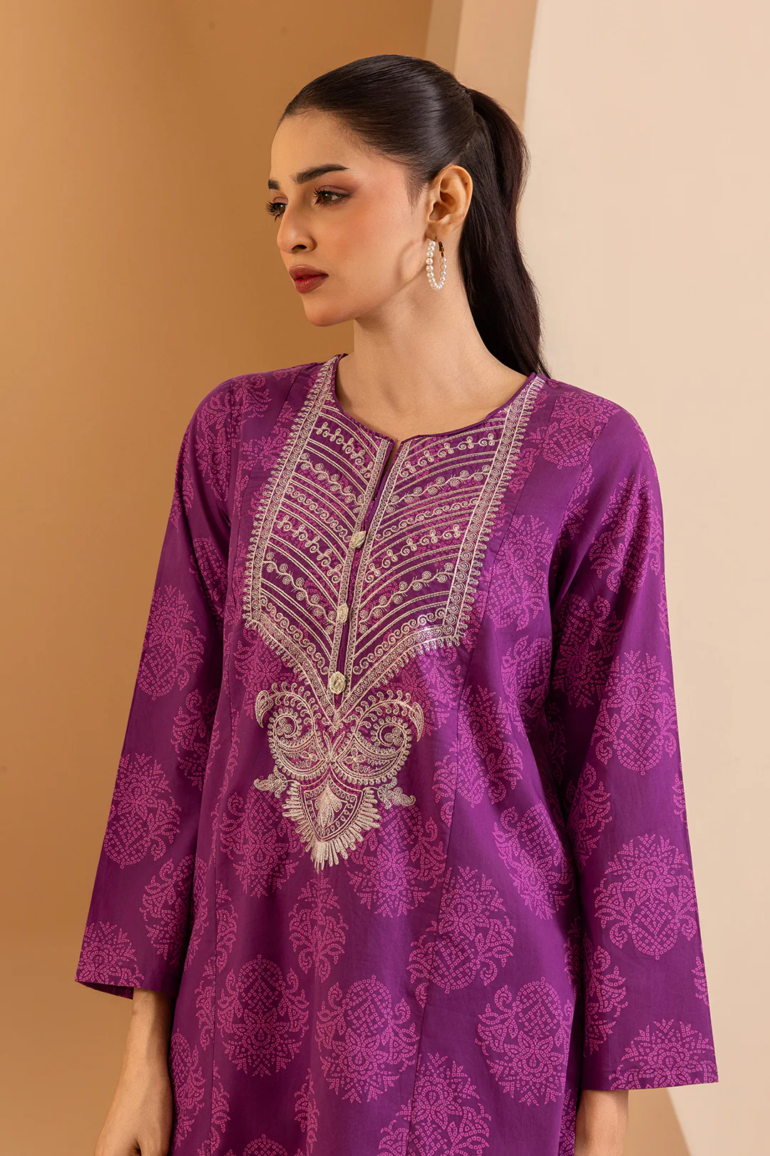 Embroidered Kurta Trouser - 1979 - Image 2