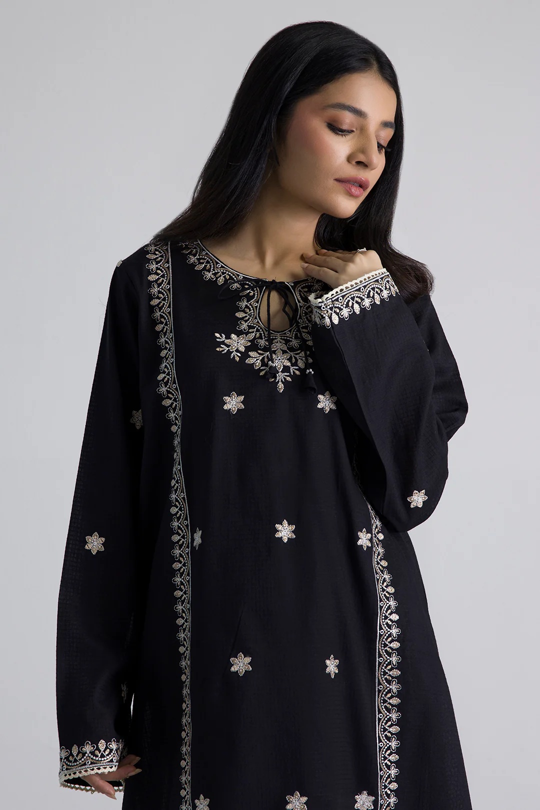 Embroidered Kurta Trouser - 1980 - Image 2