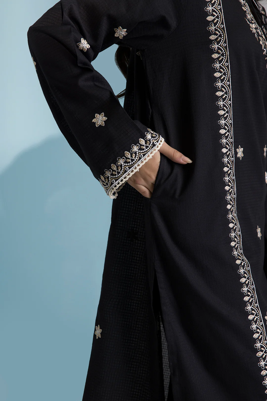 Embroidered Kurta Trouser - 1980 - Image 6