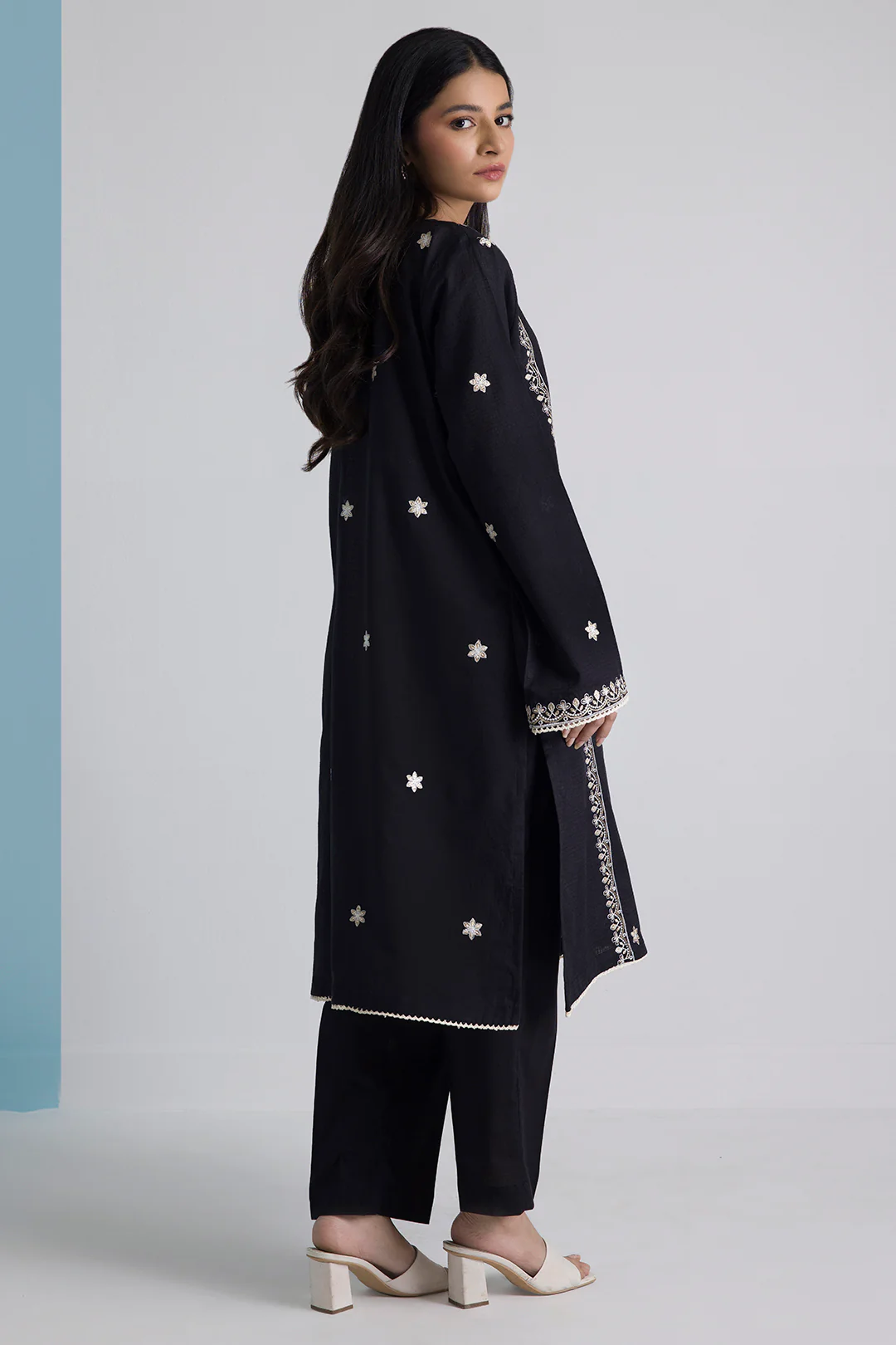 Embroidered Kurta Trouser - 1980 - Image 8