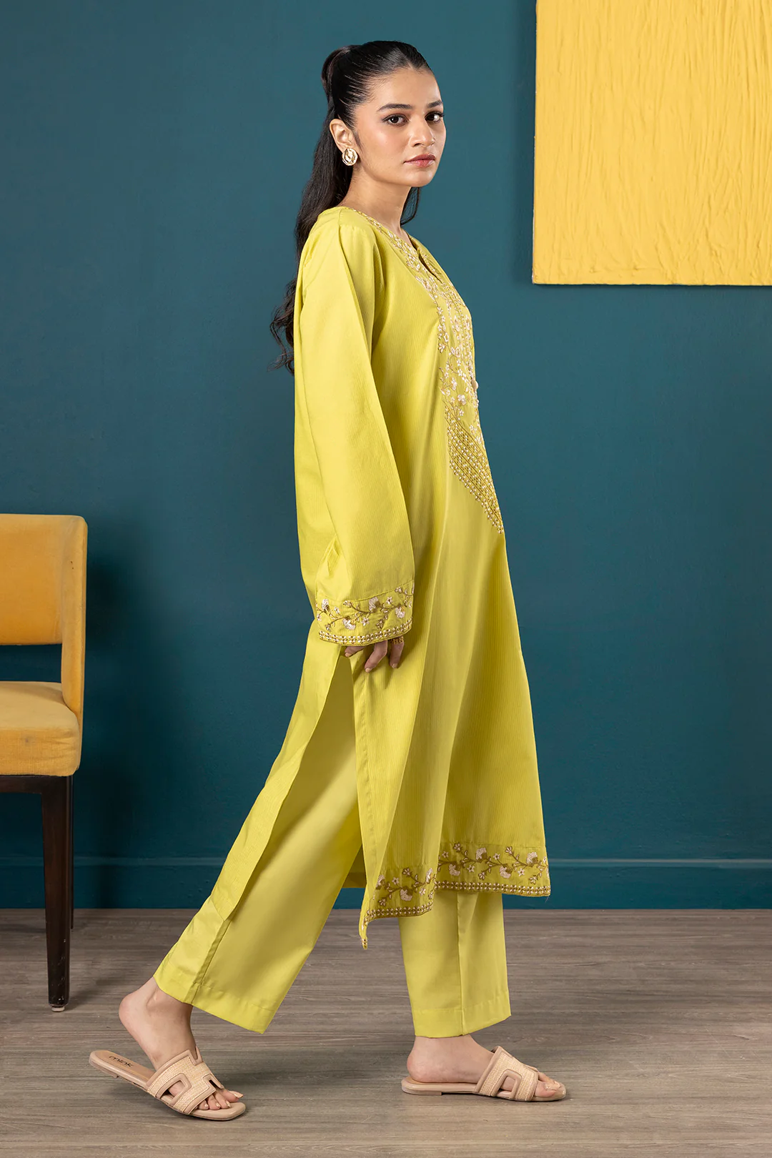 Embroidered Kurta Trouser - 2014 - Image 3