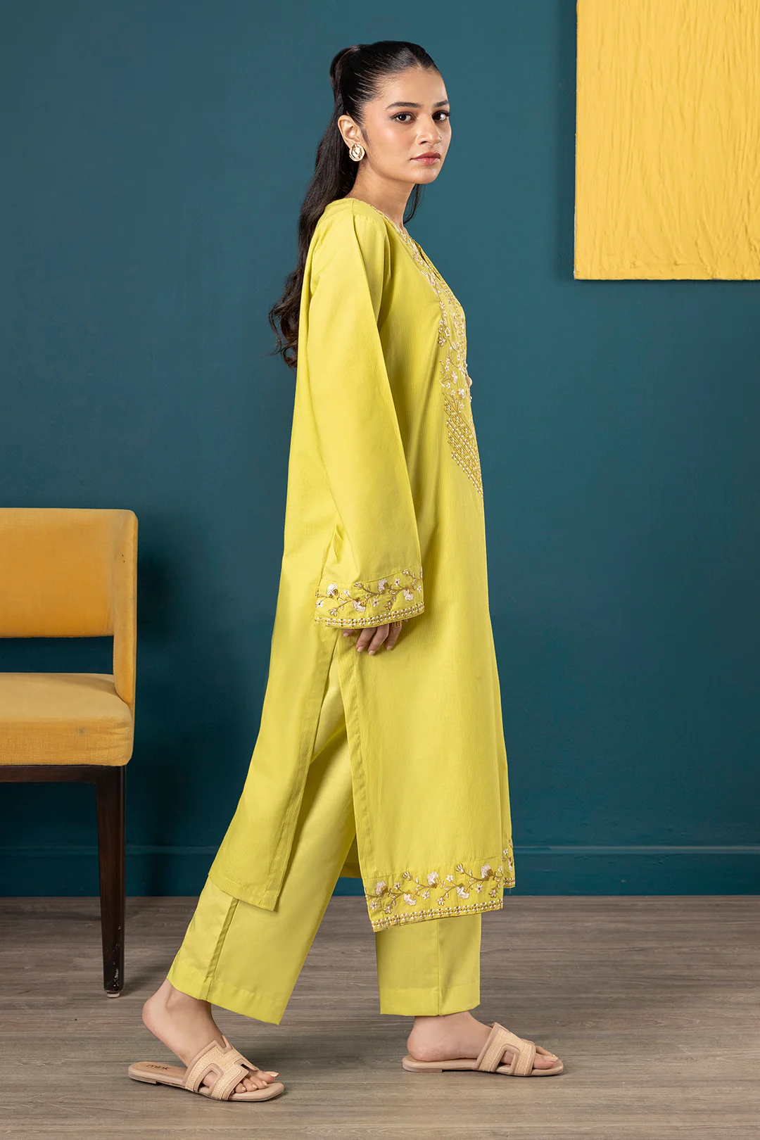 Embroidered Kurta Trouser - 2014 - Image 8