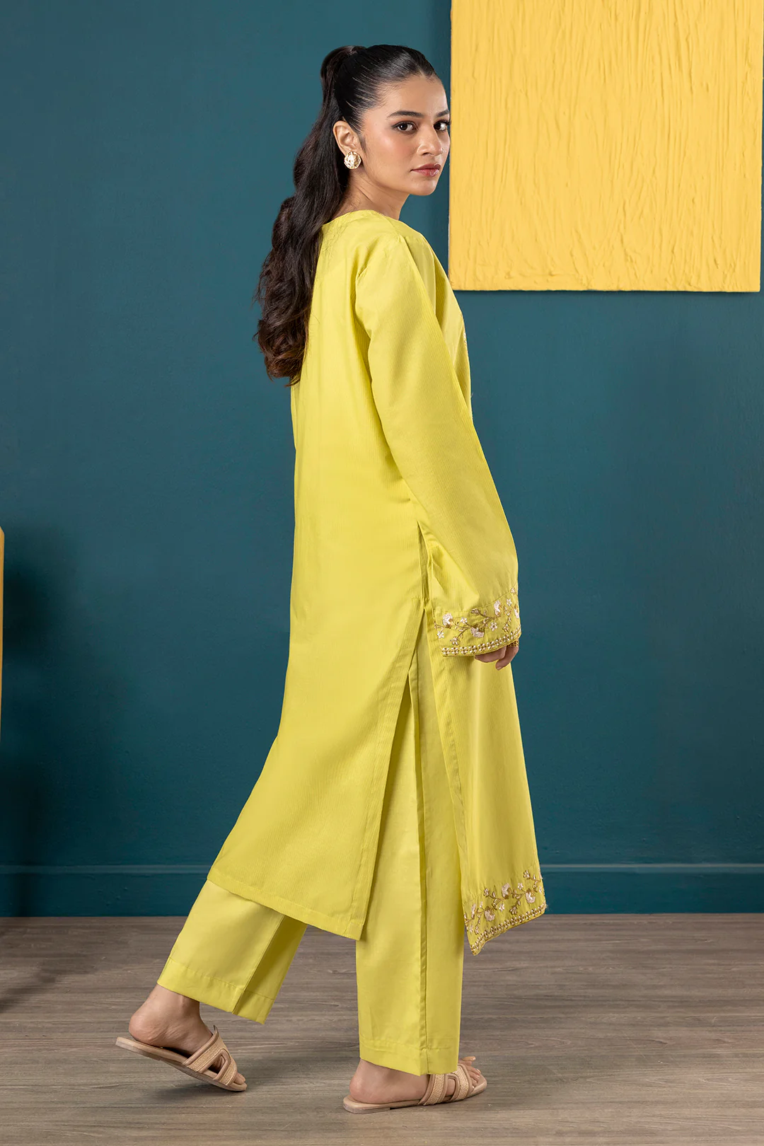 Embroidered Kurta Trouser - 2014 - Image 9
