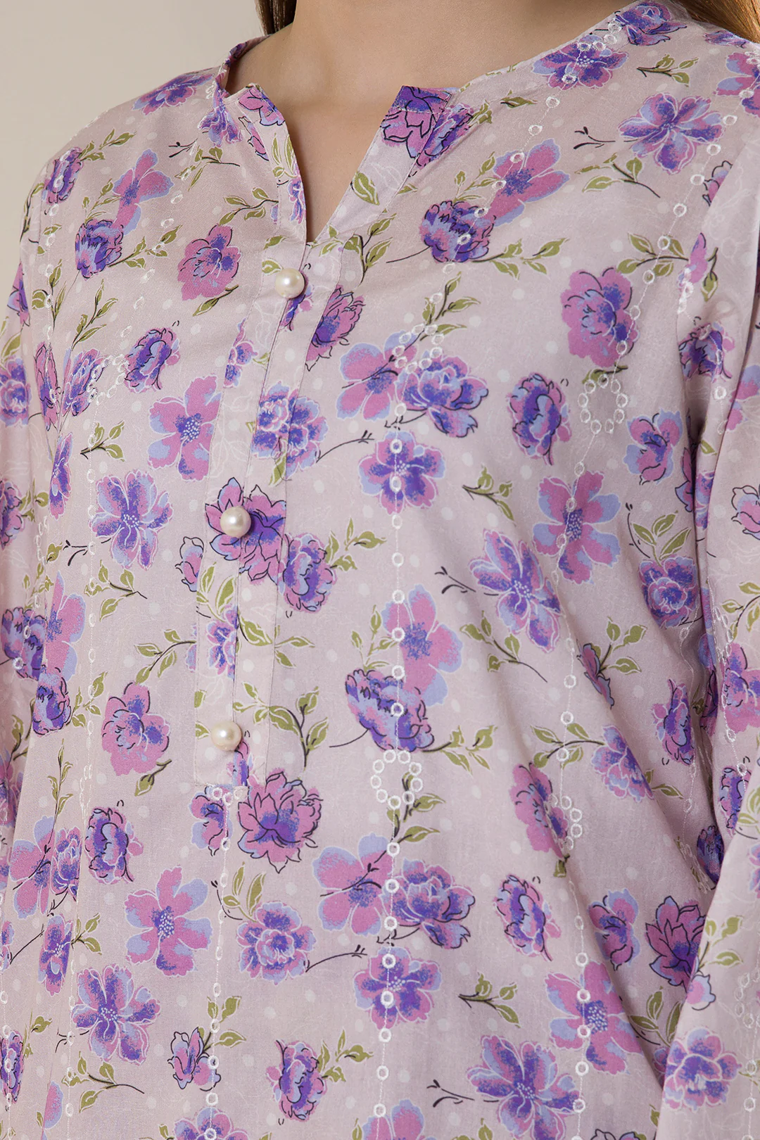 Embroidered Kurta Trouser - 2302 - Image 4