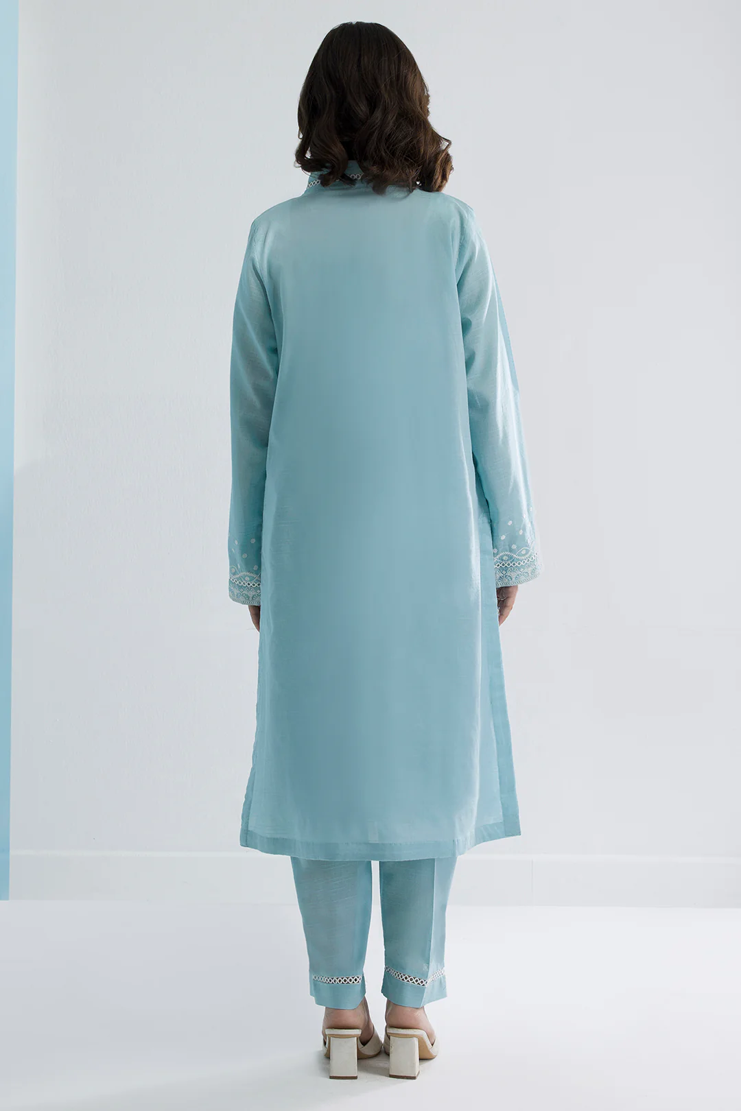 Embroidered Kurta Trouser - 2502 - Image 10