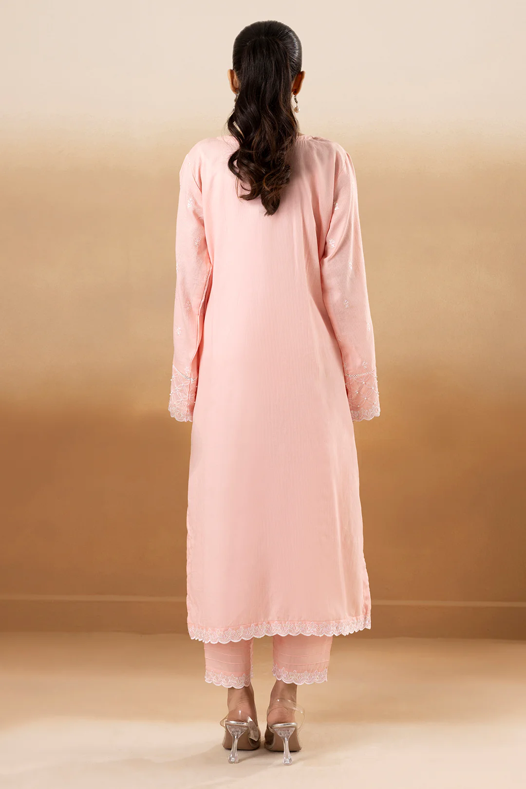 Embroidered Kurta Trouser - 2541 - Image 8