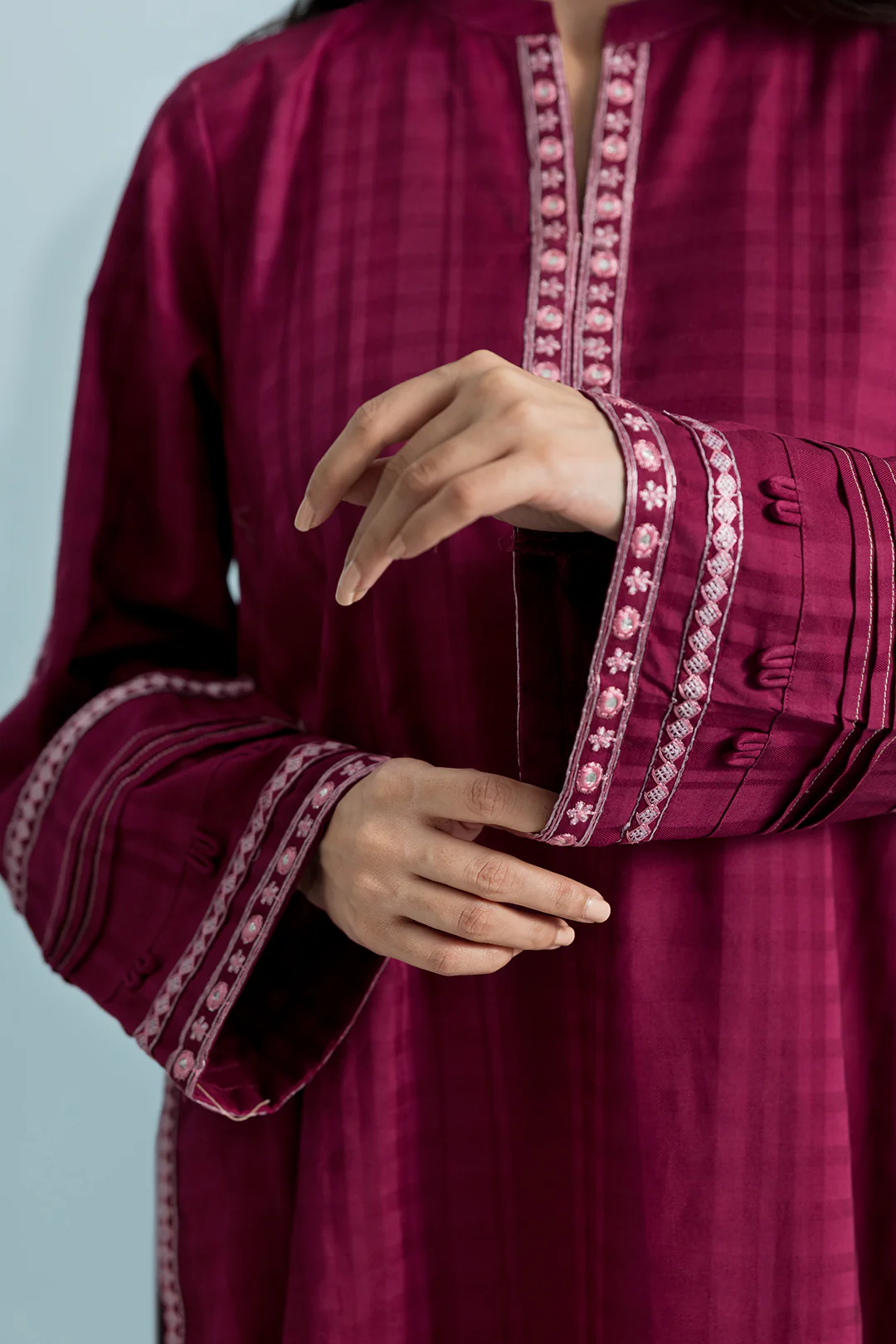 Embroidered Kurta Trouser - 2559 - Image 6