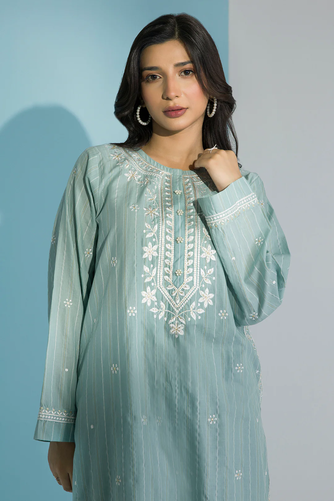 Embroidered Kurta Trouser - 2567 - Image 2