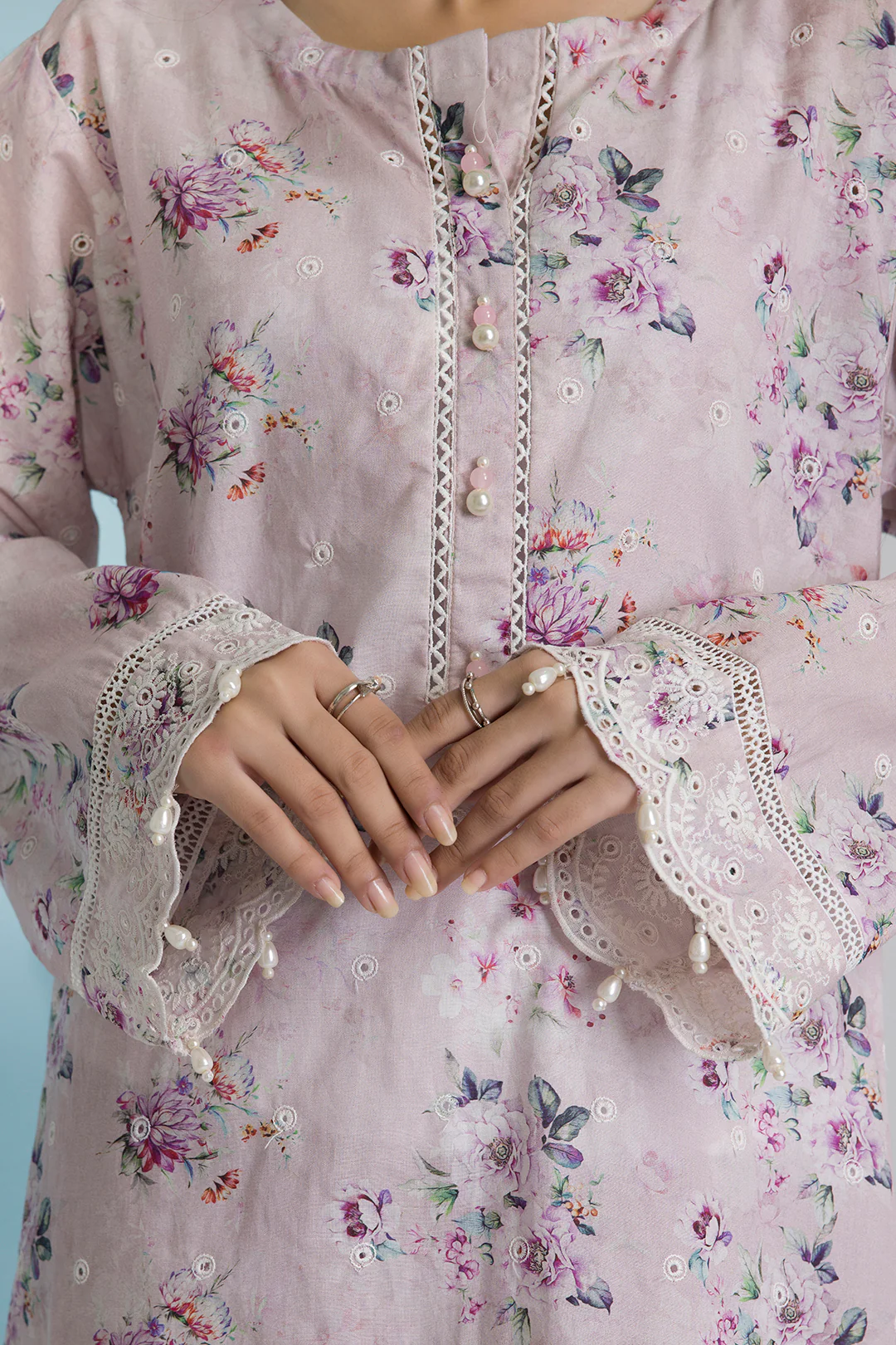 Embroidered Kurta Trouser - 2594 - Image 6