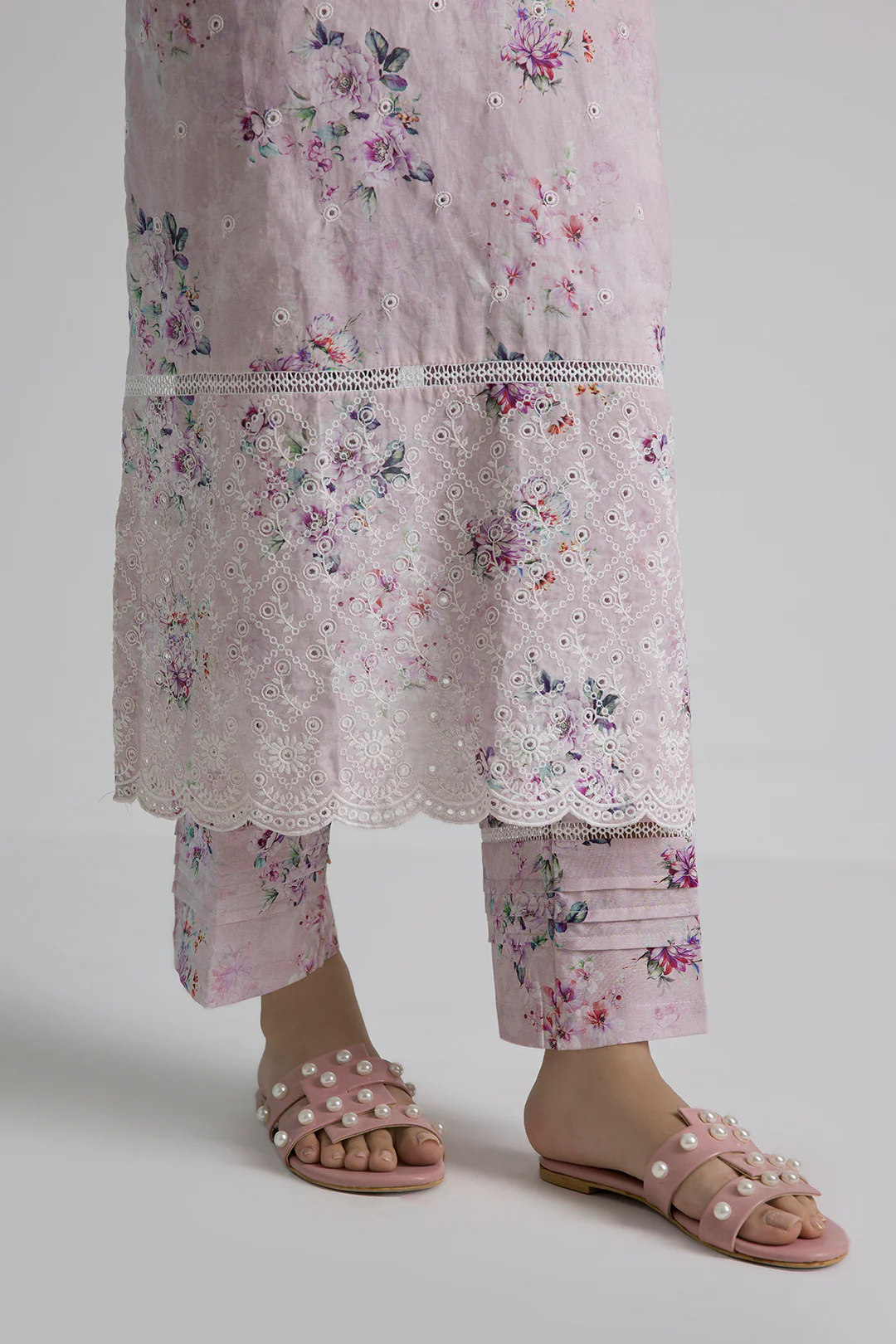 Embroidered Kurta Trouser - 2594 - Image 8