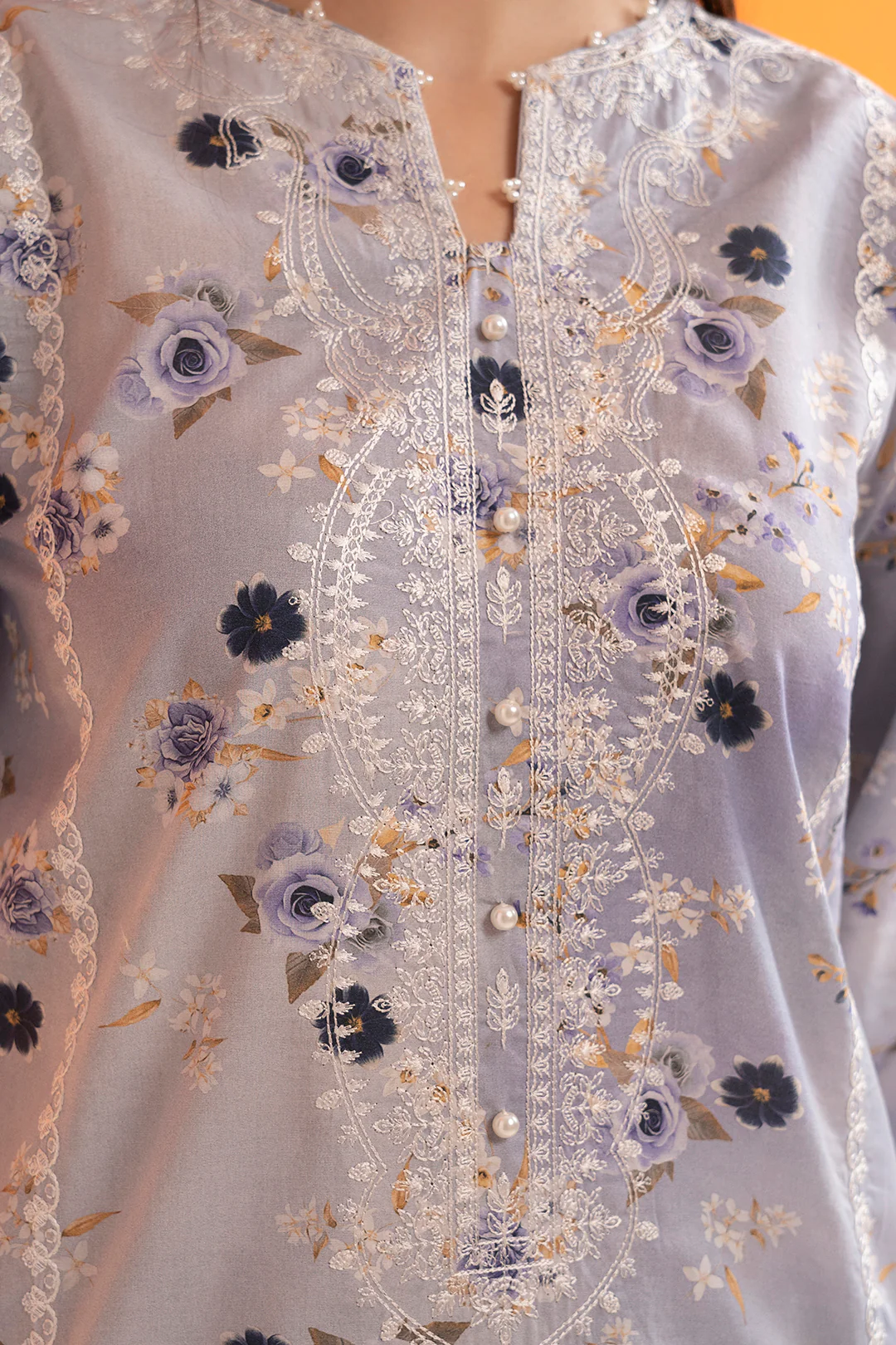 Embroidered Kurta Trouser - 2595 - Image 7