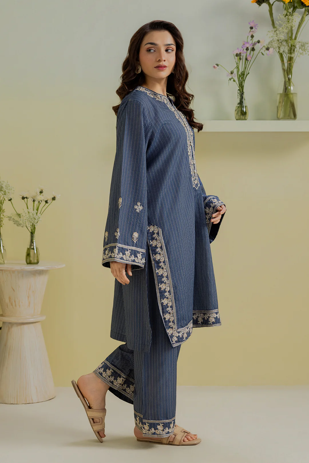 Embroidered Kurta Trouser - 2625 - Image 3