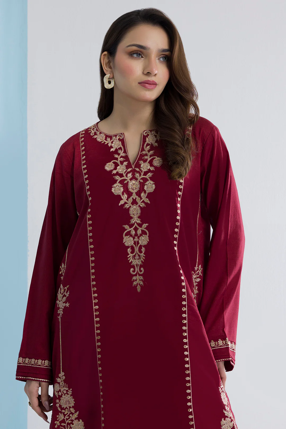 Embroidered Kurta Trouser - 2637 - Image 2