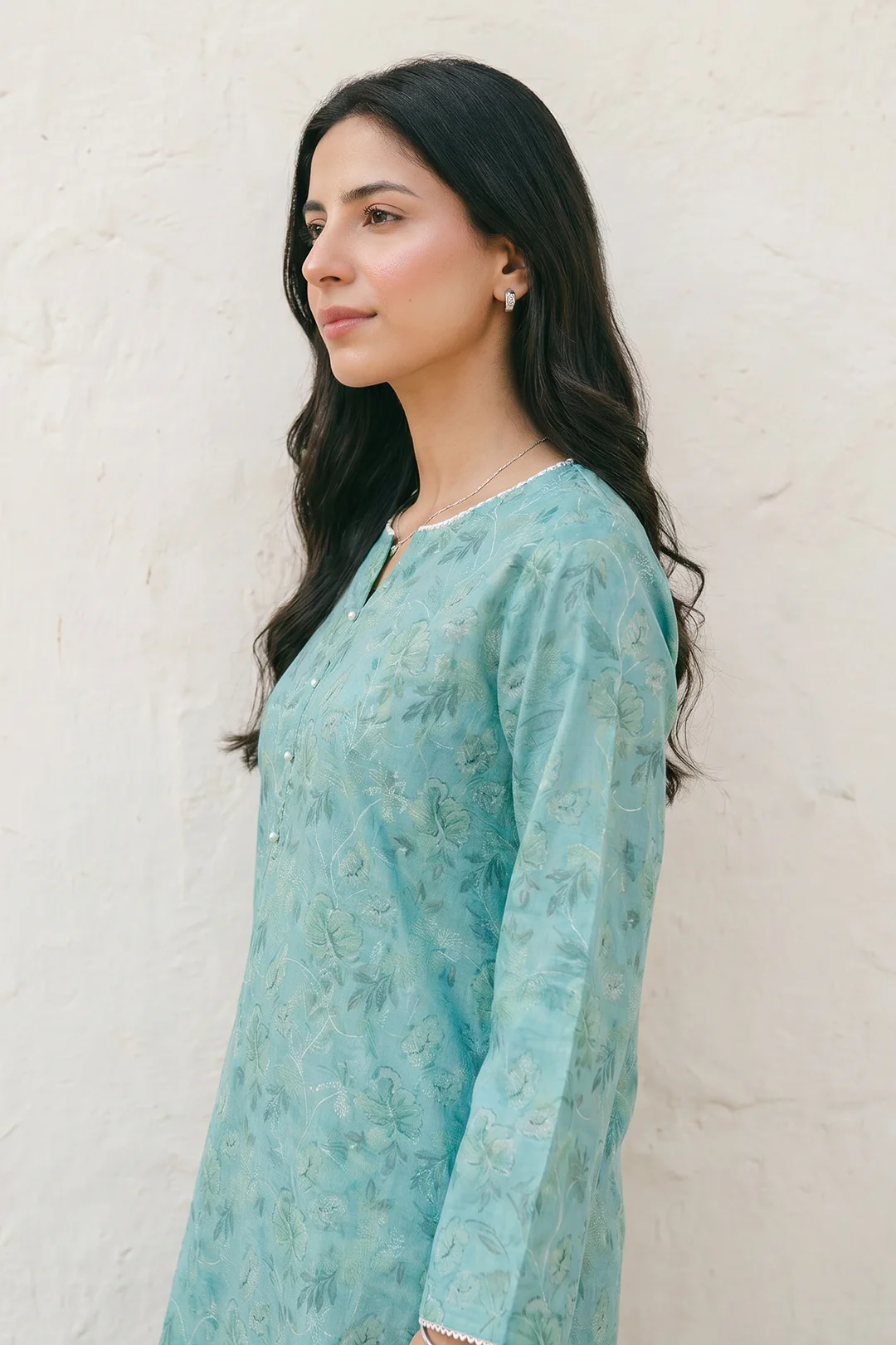 Embroidered Kurta Trouser - 2094 - Image 2