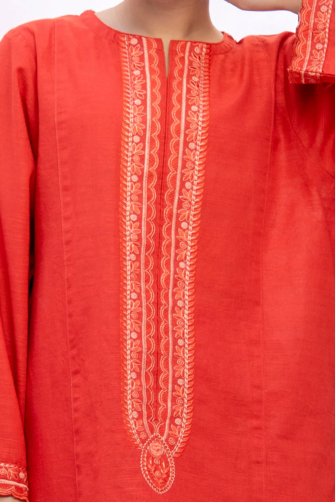 Embroidered Kurta Trouser - 1401 - Image 4